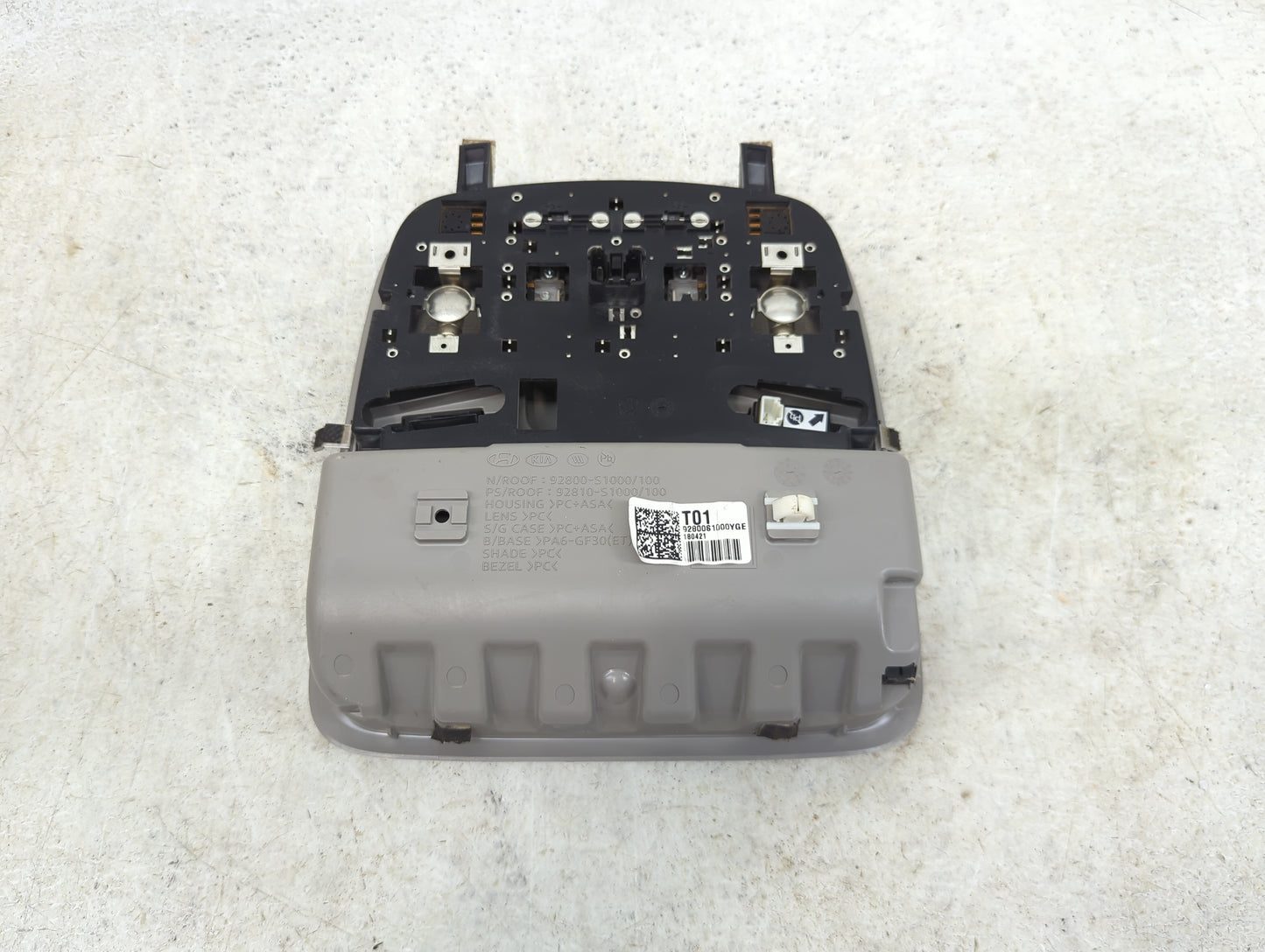 2019 Hyundai Santa Fe Overhead Roof Console - Oemusedautoparts1.com