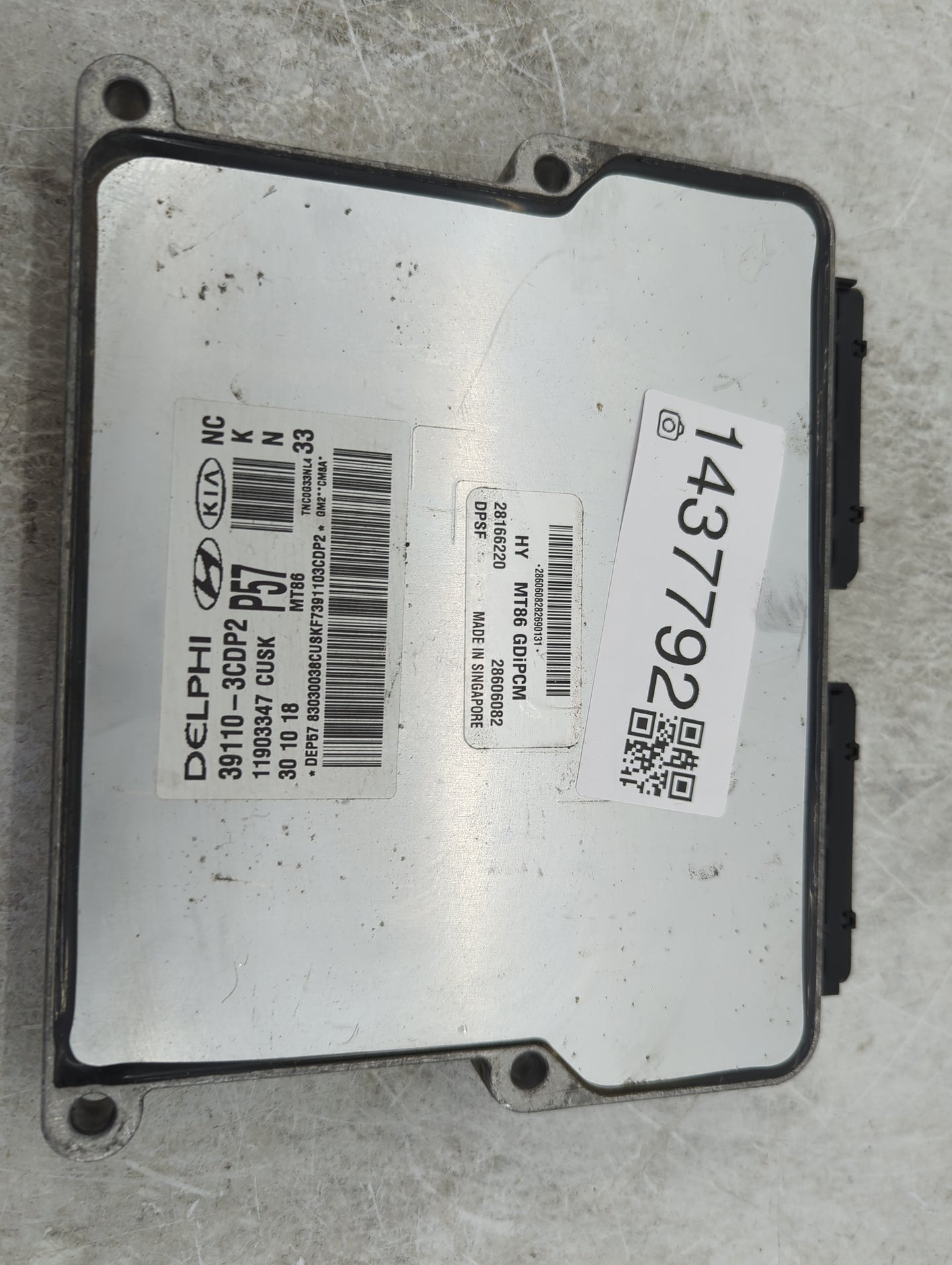 2019 Hyundai Santa Fe PCM Engine Control Computer ECU ECM PCU OEM P/N:39110-3CDP2 11903347 Fits OEM Used Auto Parts - Oemuse