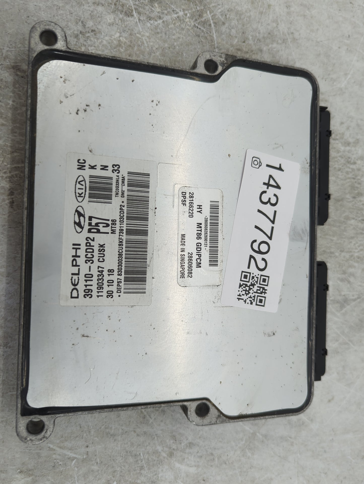 2019 Hyundai Santa Fe PCM Engine Control Computer ECU ECM PCU OEM P/N:39110-3CDP2 11903347 Fits OEM Used Auto Parts - Oemuse