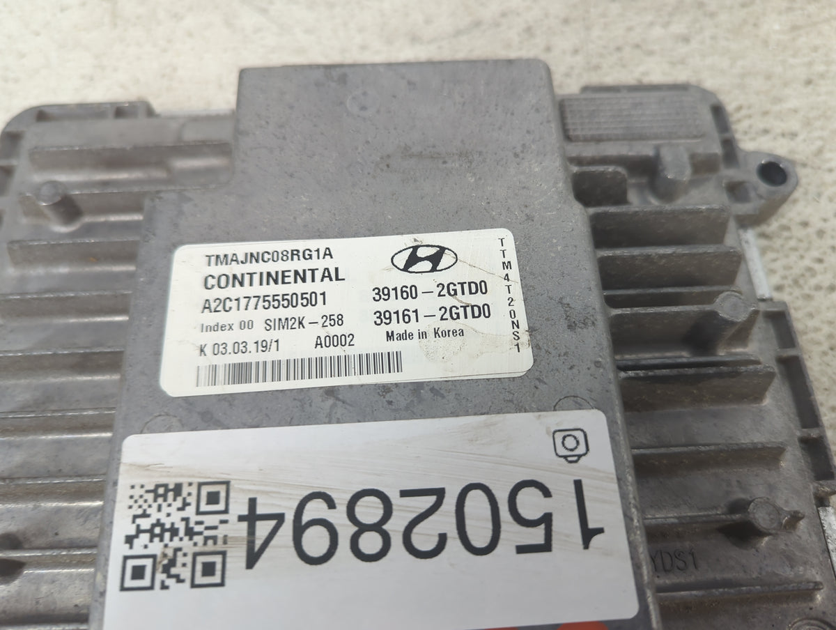 2019 Hyundai Santa Fe PCM Engine Control Computer ECU ECM PCU OEM P/N:39160-2GTD0 39161-2GTD0, A2C1775550501, TMAJNC08RG1A F