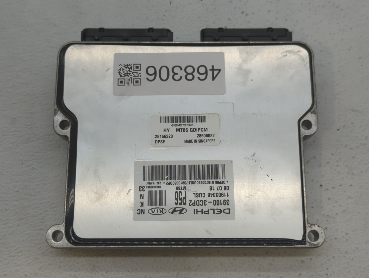 2019 Hyundai Santa Fe PCM Engine Control Computer ECU ECM PCU OEM P/N:39100-3CDP2 Fits OEM Used Auto Parts - Oemusedautopart