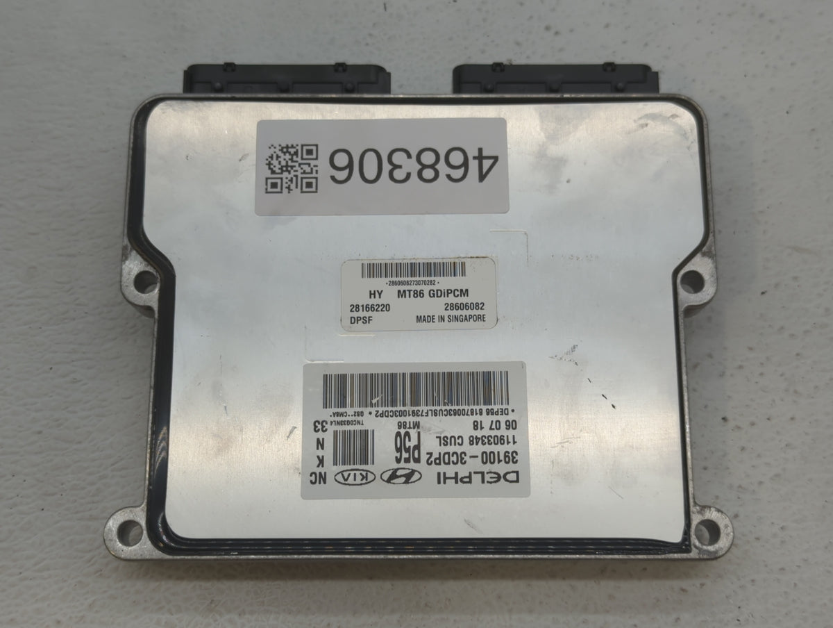 2019 Hyundai Santa Fe PCM Engine Control Computer ECU ECM PCU OEM P/N:39100-3CDP2 OEM Used Auto Parts - Oemusedautoparts1.co