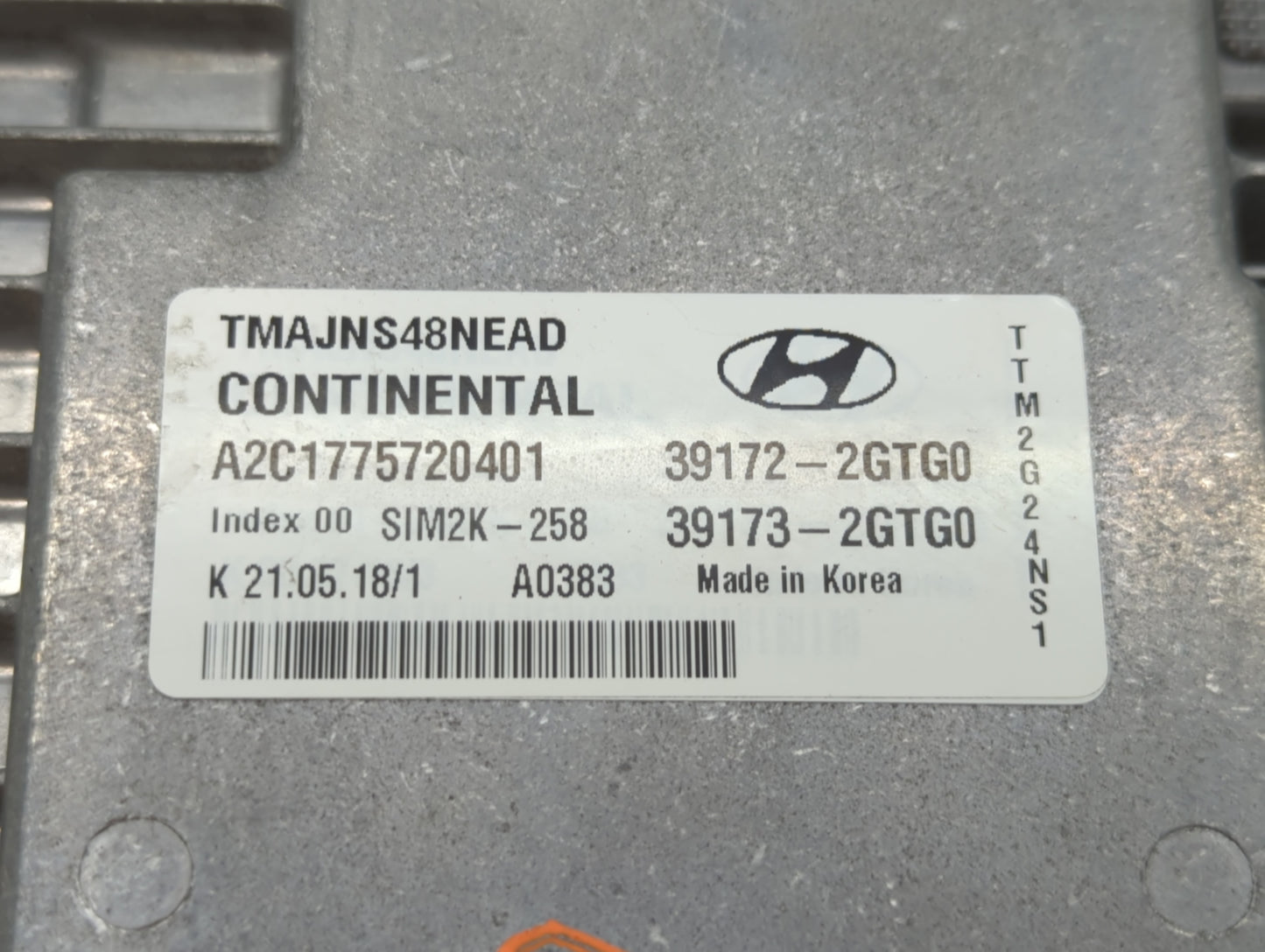 2019 Hyundai Santa Fe PCM Engine Control Computer ECU ECM PCU OEM P/N:39173-2GTG0 39172-2GTG0 Fits OEM Used Auto Parts - Oem