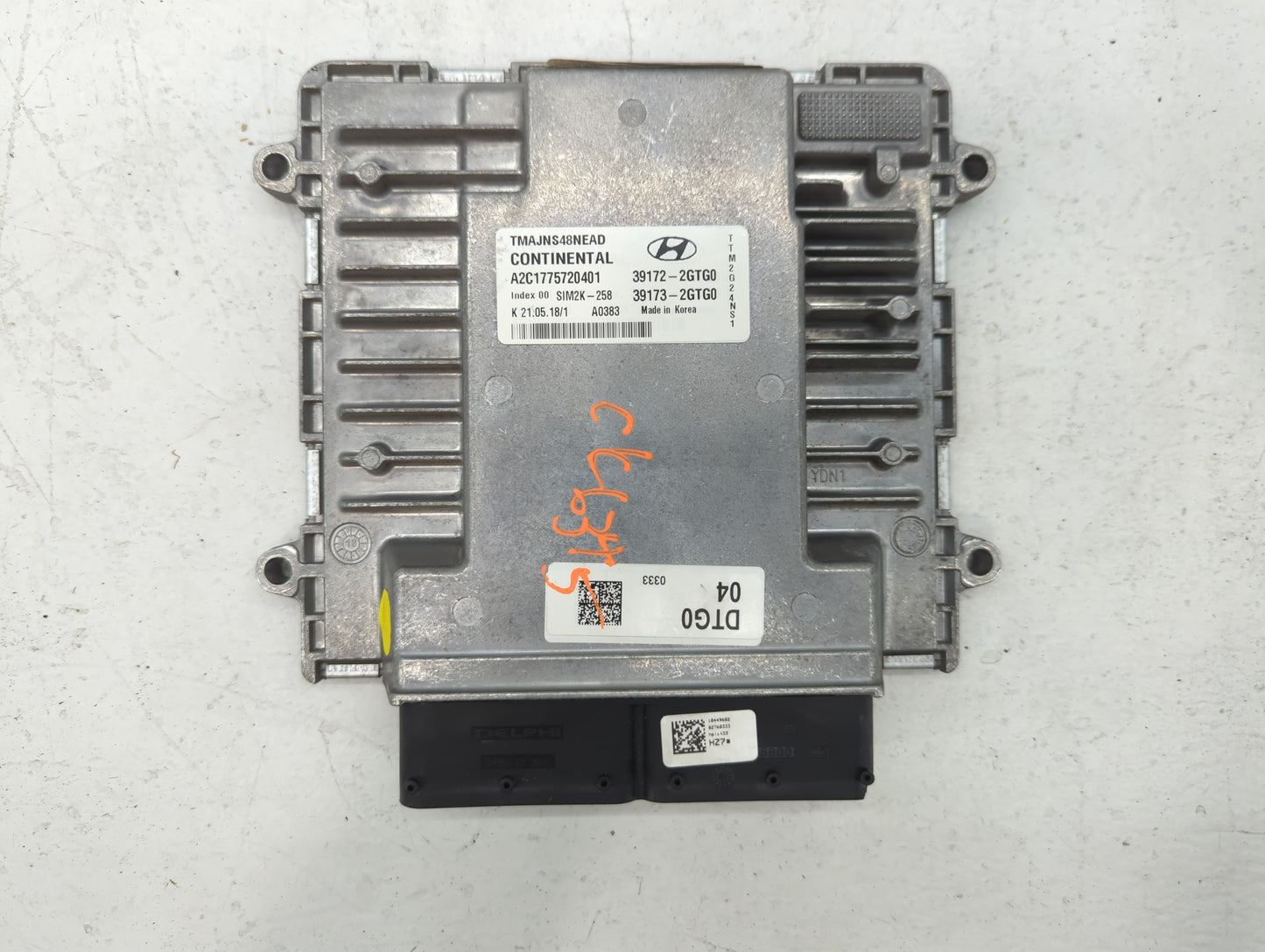 2019 Hyundai Santa Fe PCM Engine Control Computer ECU ECM PCU OEM P/N:39173-2GTG0 39172-2GTG0 Fits OEM Used Auto Parts - Oem