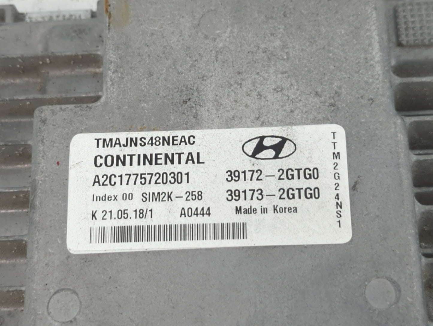 2019 Hyundai Santa Fe PCM Engine Control Computer ECU ECM PCU OEM P/N:39173-2GTG0 39172-2GTG0 Fits OEM Used Auto Parts - Oem