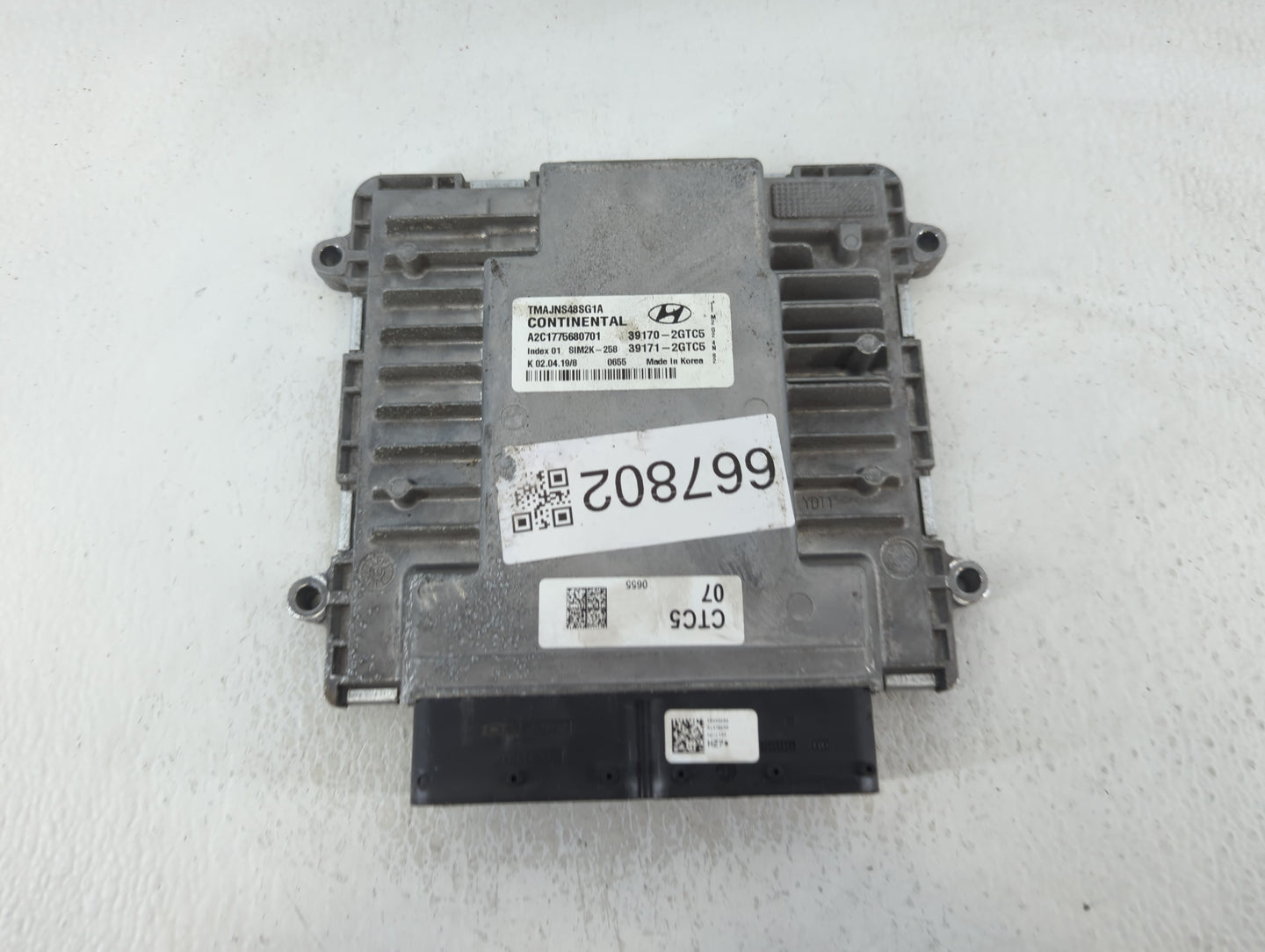 2019 Hyundai Santa Fe PCM Engine Control Computer ECU ECM PCU OEM P/N:39171-2GTC5 39170-2GTC5 Fits OEM Used Auto Parts - Oem