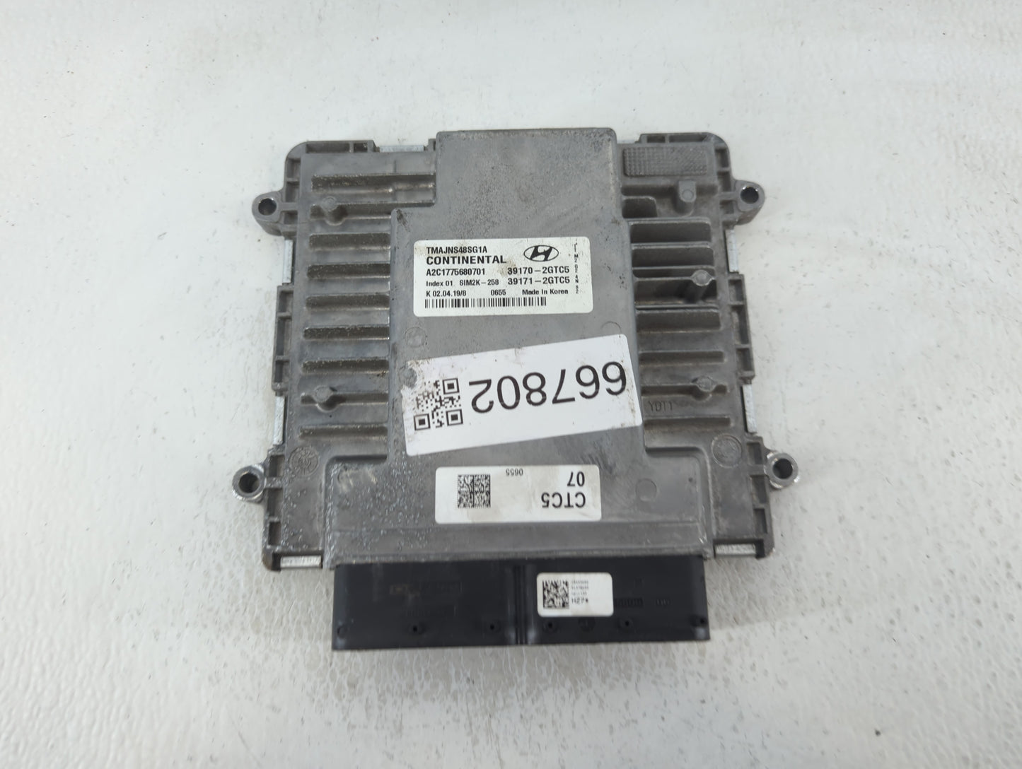 2019 Hyundai Santa Fe PCM Engine Control Computer ECU ECM PCU OEM P/N:39171-2GTC5 39170-2GTC5 Fits OEM Used Auto Parts - Oem