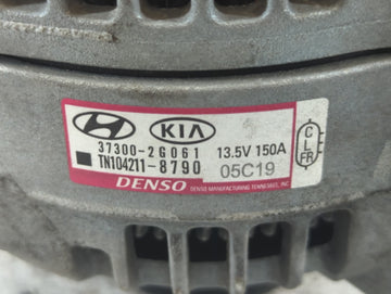 2019-2020 Hyundai Santa Fe Alternator Replacement Generator Charging Assembly Engine OEM P/N:TN104211-8790 37300-2G061 Fits OEM Used Auto Parts