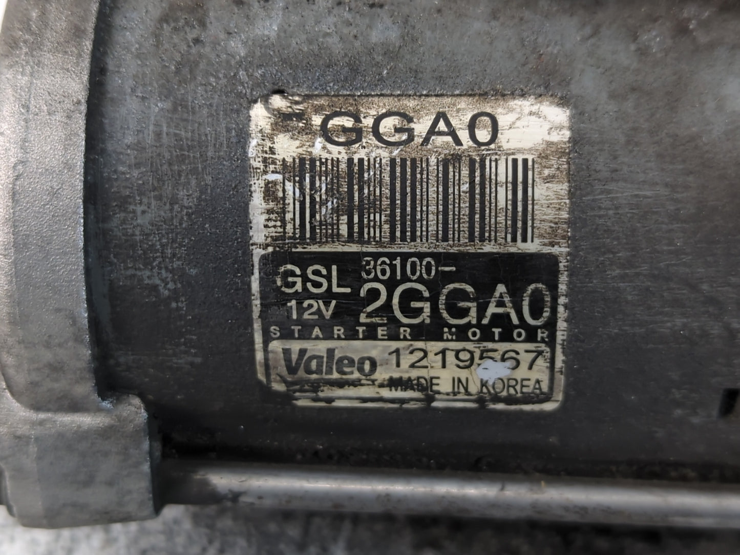 2019-2020 Hyundai Santa Fe Car Starter Motor Solenoid OEM P/N:1219567 36100-2GGA0 Fits Fits 2019 2020 OEM Used Auto Parts - 