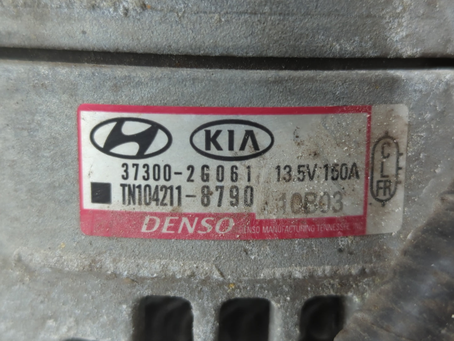 2019-2020 Hyundai Santa Fe Alternator Replacement Generator Charging Assembly Engine OEM P/N:TN104211-8790 37300-2G061 Fits 