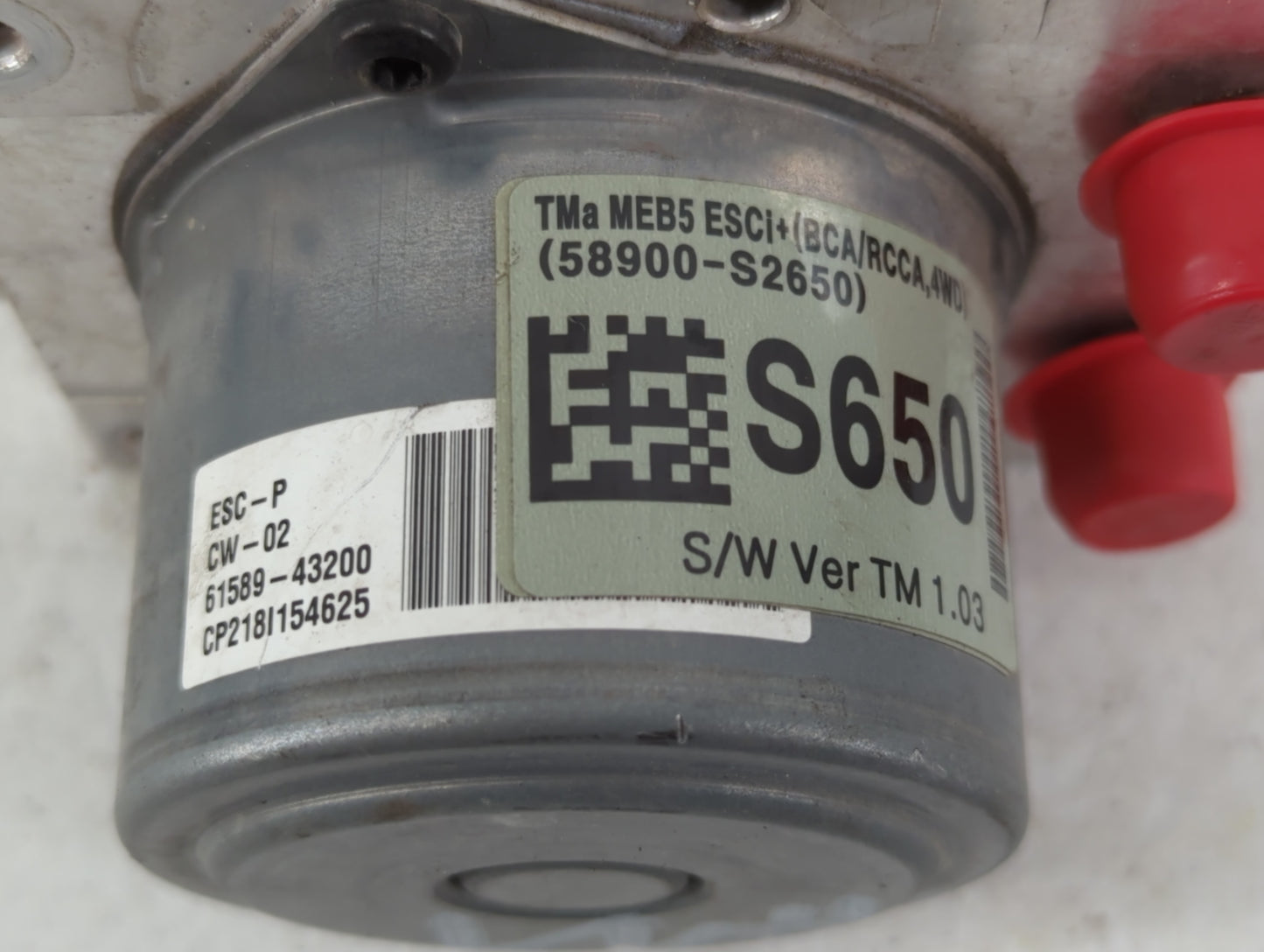 2019-2020 Hyundai Santa Fe ABS Pump Control Module Replacement P/N:61589-43200 58900-S2650 Fits Fits 2019 2020 OEM Used Auto