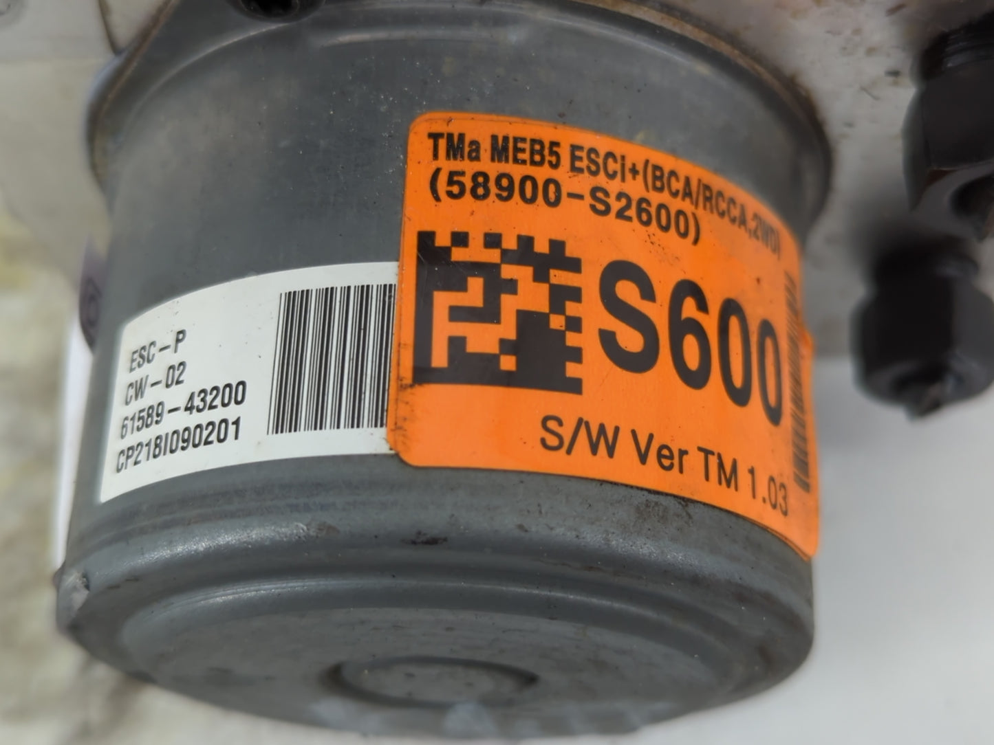 2019-2020 Hyundai Santa Fe ABS Pump Control Module Replacement P/N:61589-43200 58900-S2600 Fits Fits 2019 2020 OEM Used Auto