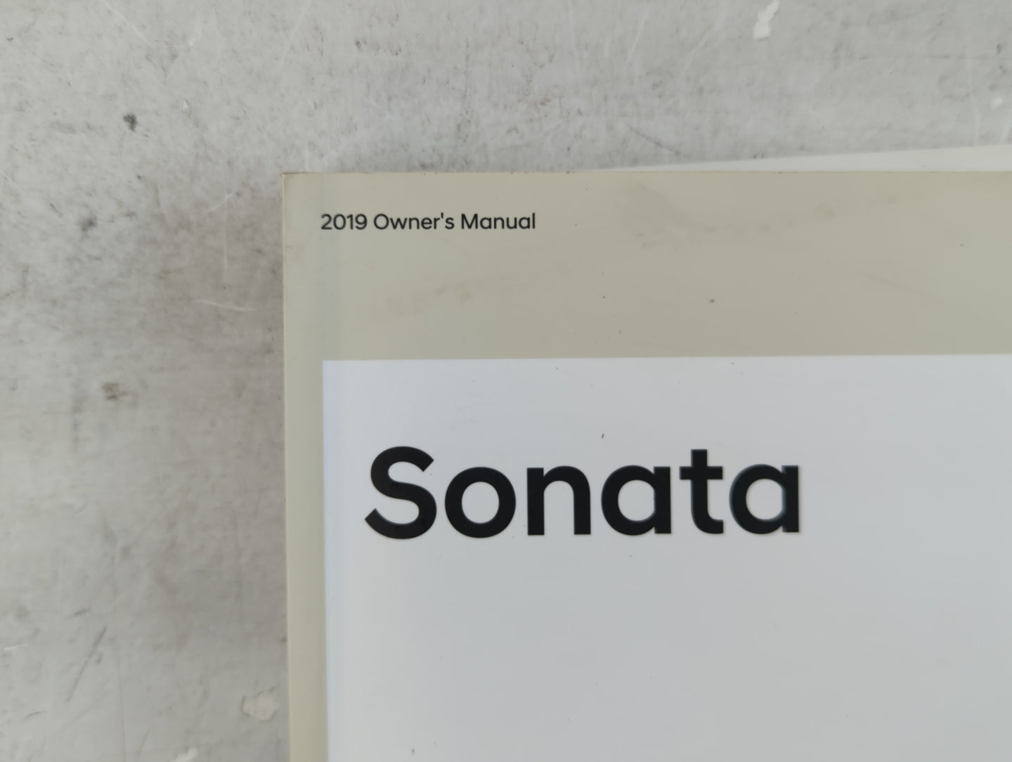 2019 Hyundai Sonata Owners Manual Book Guide P/N:KC10-EU80A OEM Used Auto Parts - Oemusedautoparts1.com