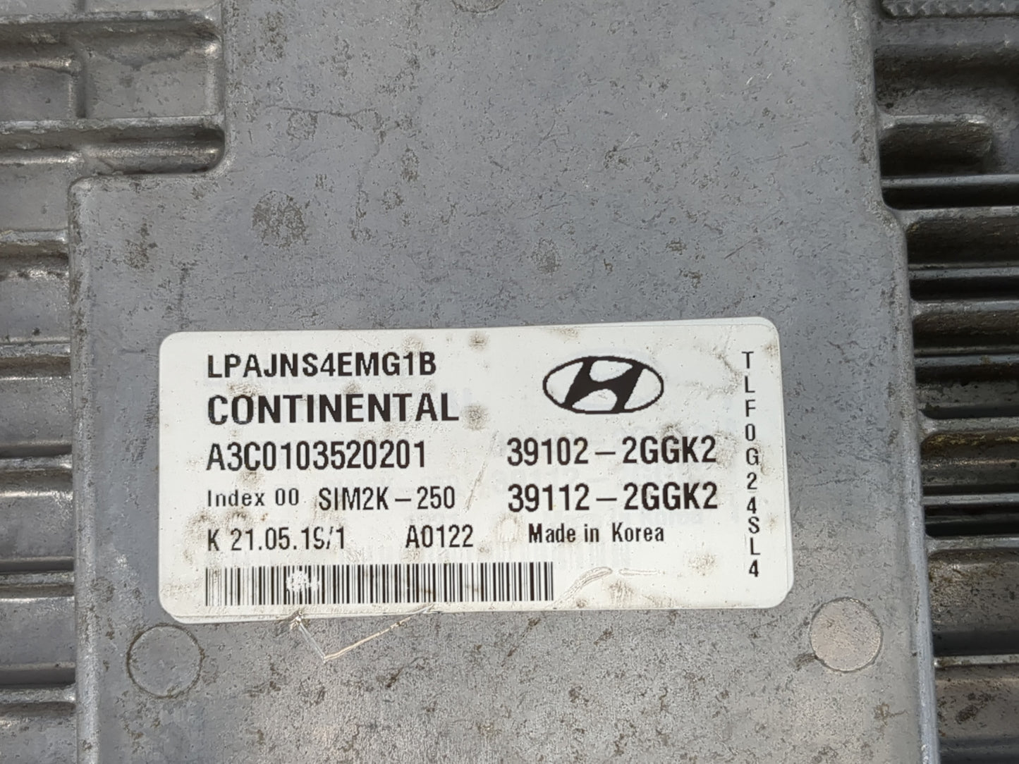 2018-2019 Hyundai Sonata PCM Engine Control Computer ECU ECM PCU OEM P/N:39112-2GGK2 39102-2GGK2 Fits Fits 2018 2019 OEM Use