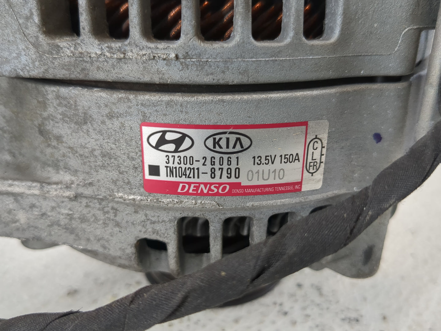 2016-2017 Hyundai Sonata Alternator Replacement Generator Charging Assembly Engine OEM P/N:37300-2G061 Fits Fits 2016 2017 O