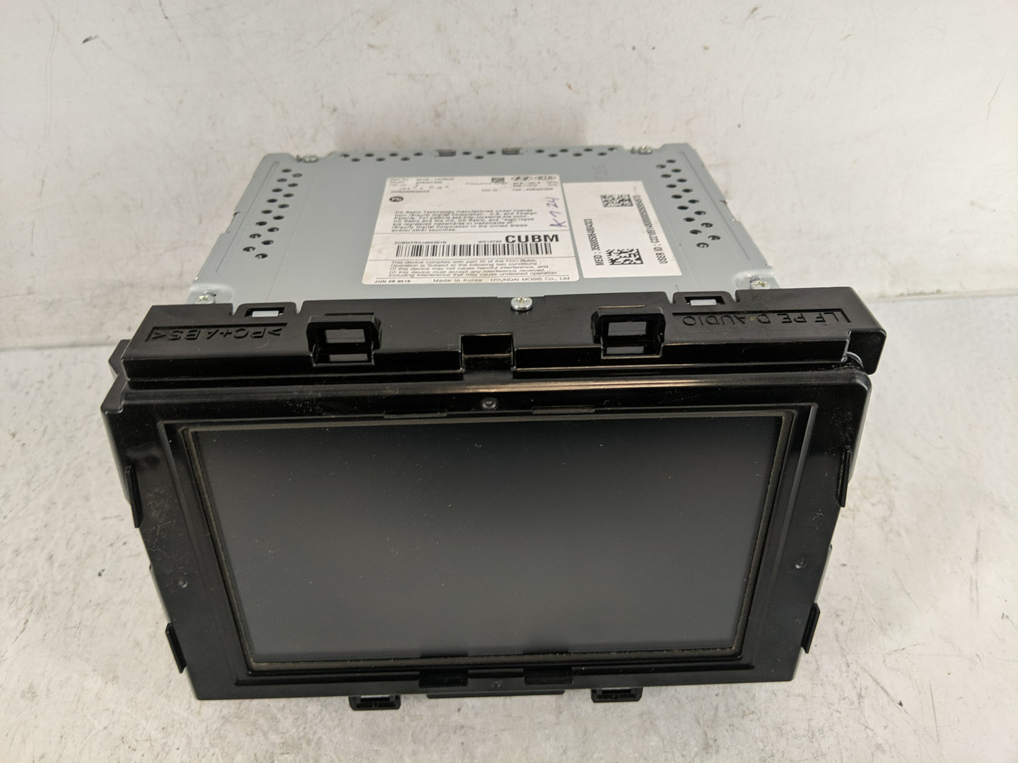 2018-2019 Hyundai Sonata Radio AM FM Cd Player Receiver Replacement P/N:96160C2UB04X Fits Fits 2018 2019 OEM Used Auto Parts