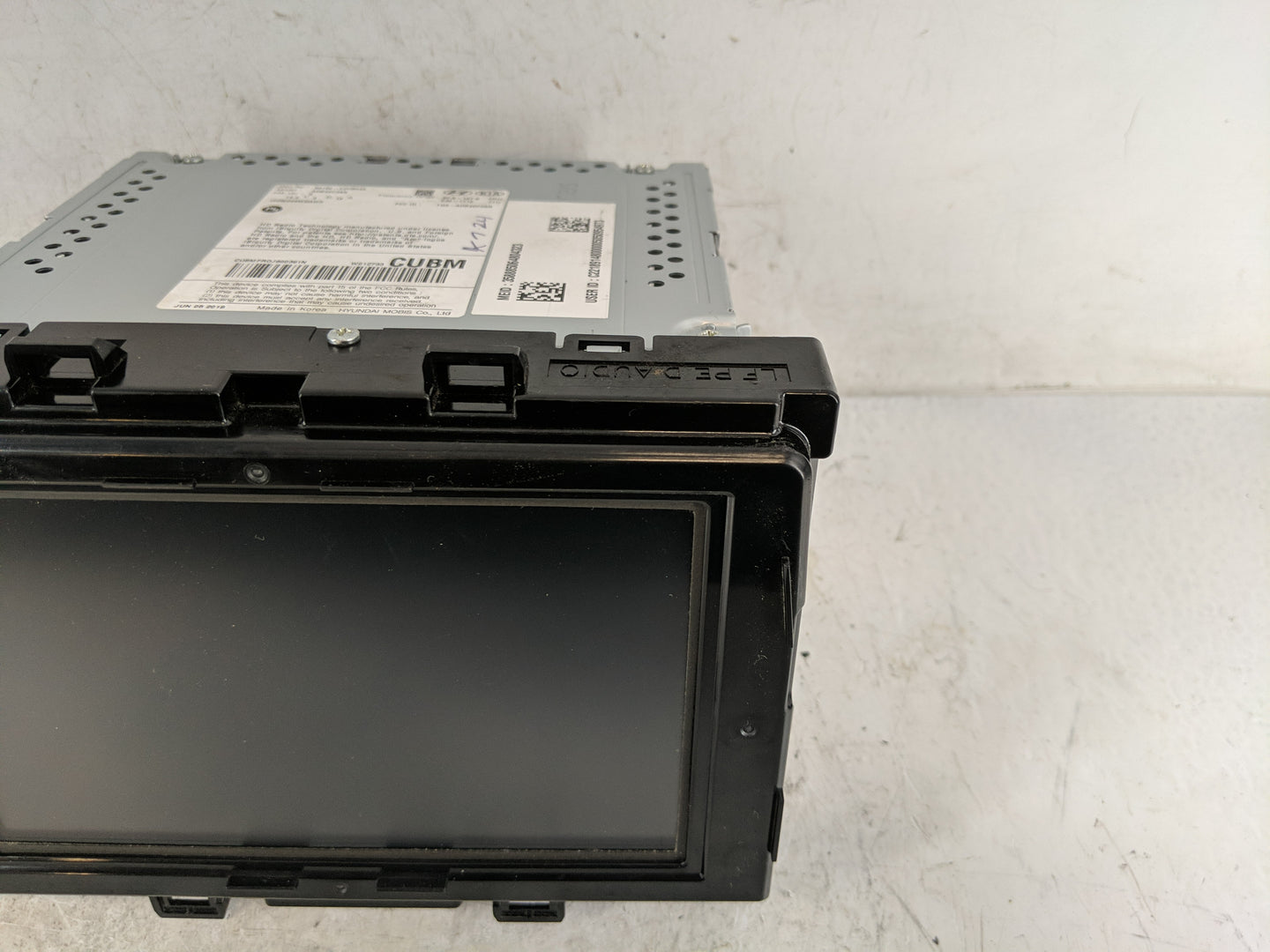 2018-2019 Hyundai Sonata Radio AM FM Cd Player Receiver Replacement P/N:96160C2UB04X Fits Fits 2018 2019 OEM Used Auto Parts