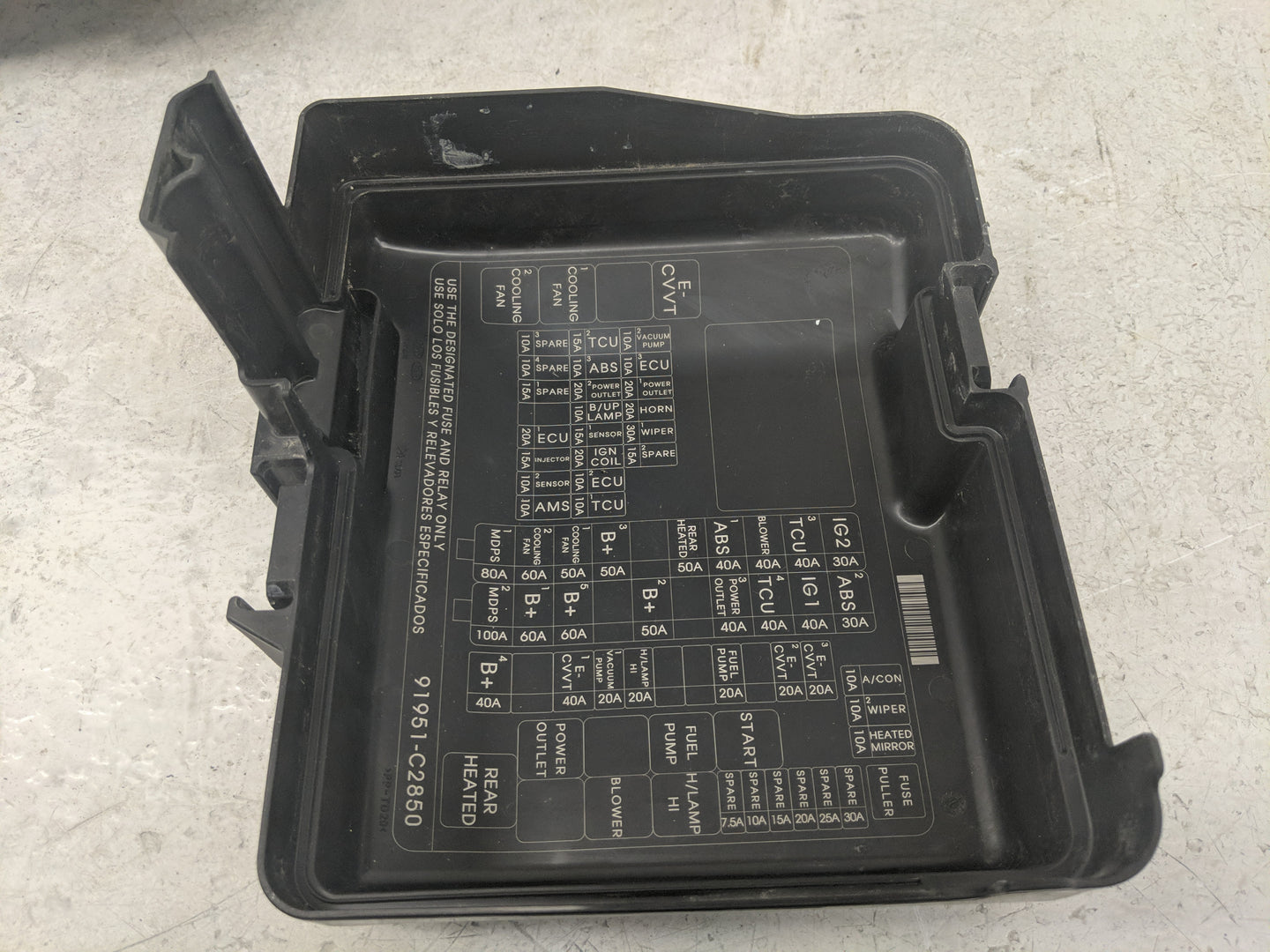 2019 Hyundai Sonata Fusebox Fuse Box Panel Relay Module Fits OEM Used Auto Parts - Oemusedautoparts1.com