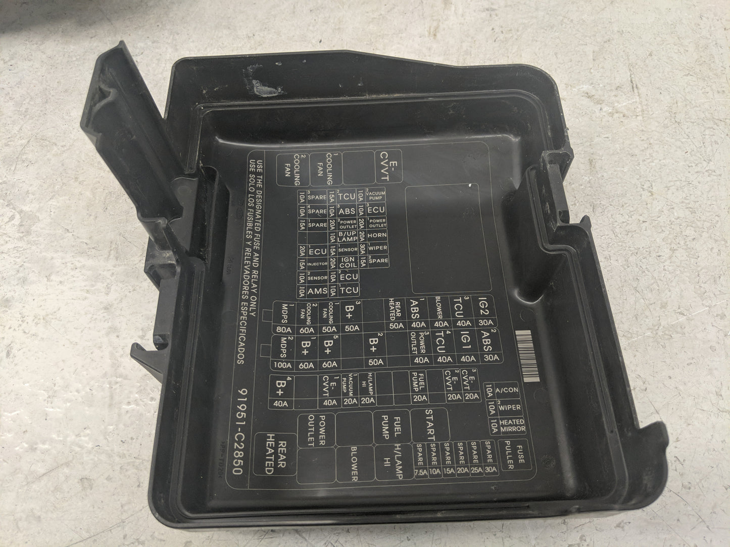 2019 Hyundai Sonata Fusebox Fuse Box Panel Relay Module Fits OEM Used Auto Parts - Oemusedautoparts1.com