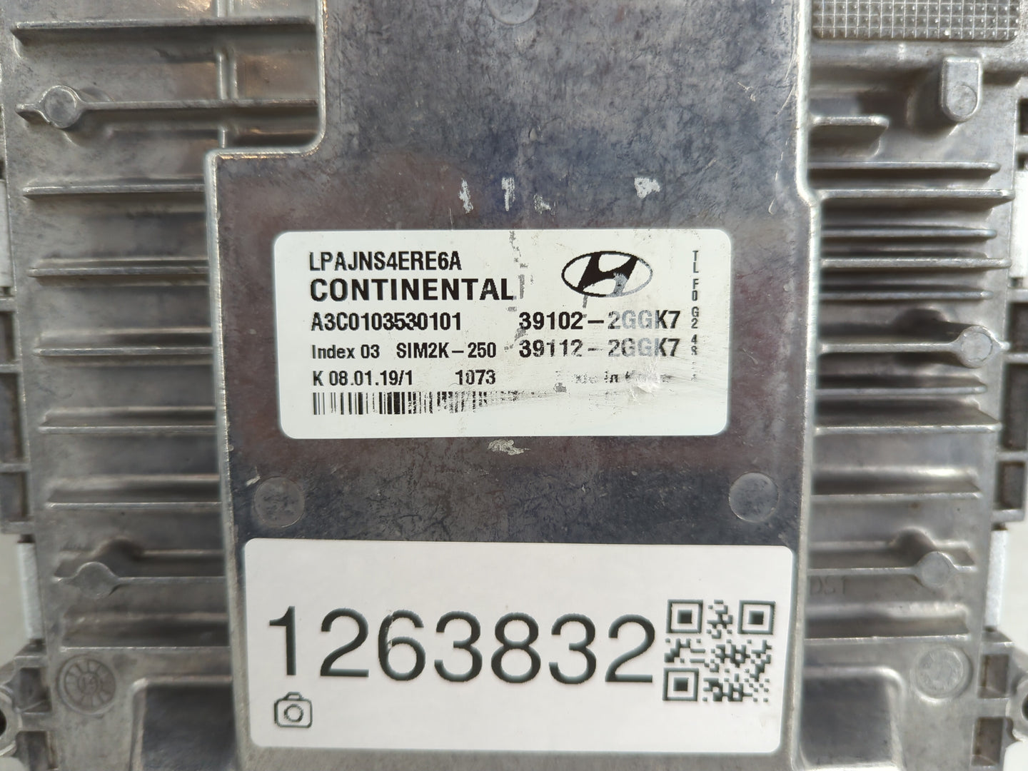2018-2019 Hyundai Sonata PCM Engine Control Computer ECU ECM PCU OEM P/N:39112-2GGK7 39102-2GGK7 Fits Fits 2018 2019 OEM Use