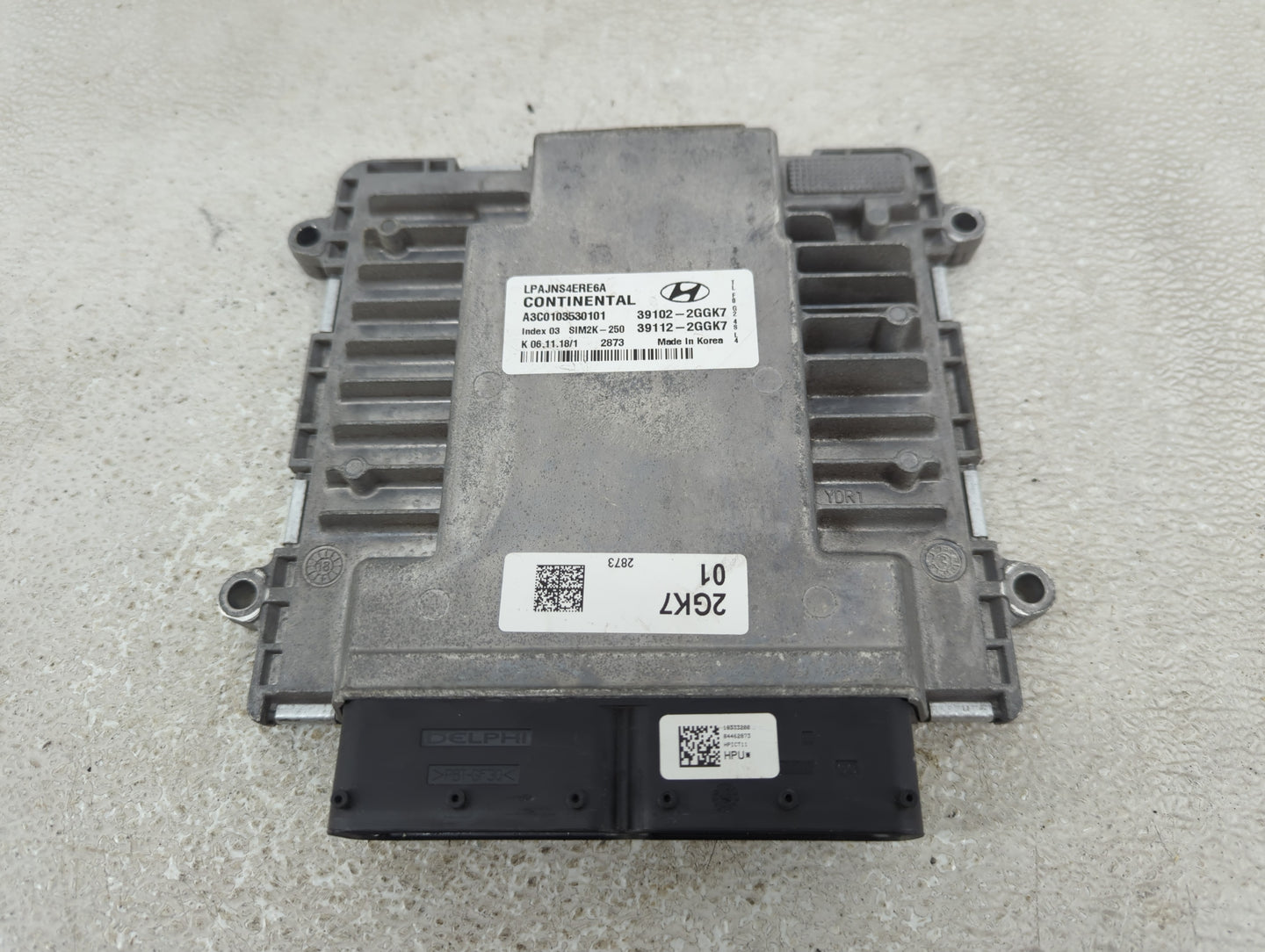 2018-2019 Hyundai Sonata PCM Engine Control Computer ECU ECM PCU OEM P/N:39112-2GGK7 39102-2GGK7 Fits Fits 2018 2019 OEM Use