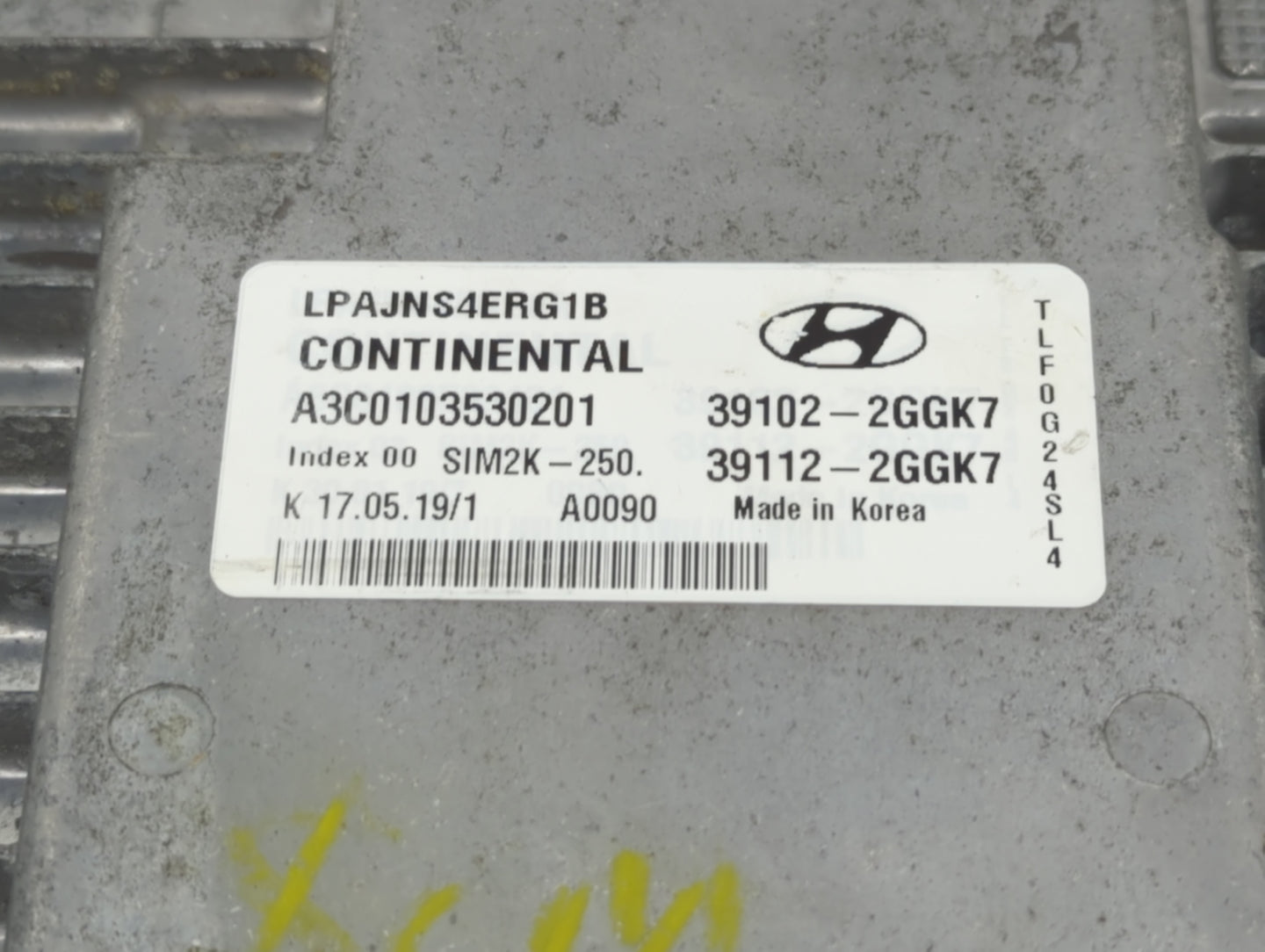 2018-2019 Hyundai Sonata PCM Engine Control Computer ECU ECM PCU OEM P/N:39112-2GGK7 39102-2GGK7 Fits Fits 2018 2019 OEM Use