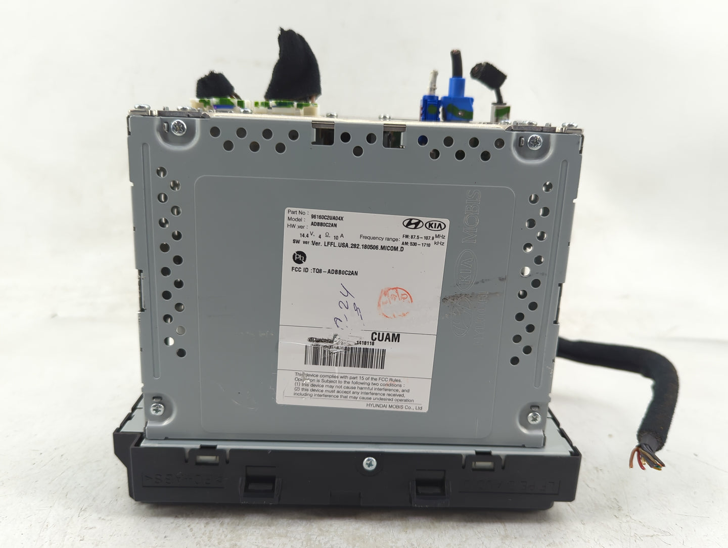 2018-2019 Hyundai Sonata Radio AM FM Cd Player Receiver Replacement P/N:96160C2UA04X Fits Fits 2018 2019 OEM Used Auto Parts
