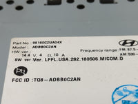 2018-2019 Hyundai Sonata Radio AM FM Cd Player Receiver Replacement P/N:96160C2UA04X Fits Fits 2018 2019 OEM Used Auto Parts