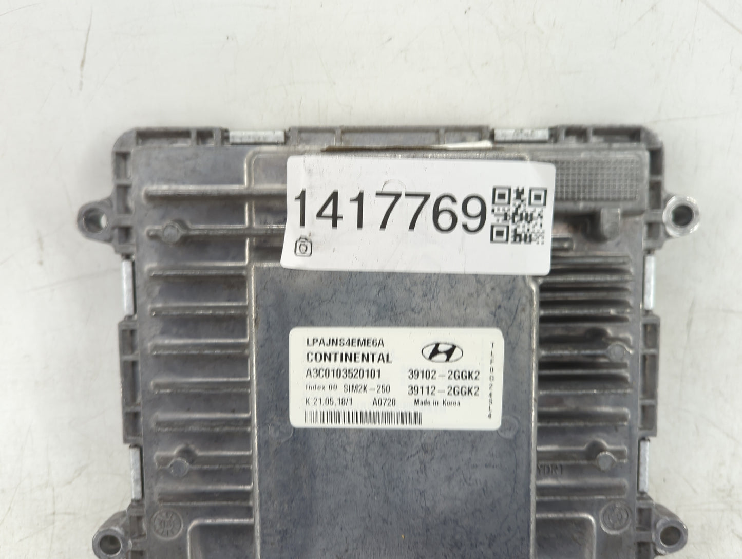 2018-2019 Hyundai Sonata PCM Engine Control Computer ECU ECM PCU OEM P/N:A3C0103520101 39112-2GGK2 Fits Fits 2018 2019 OEM U
