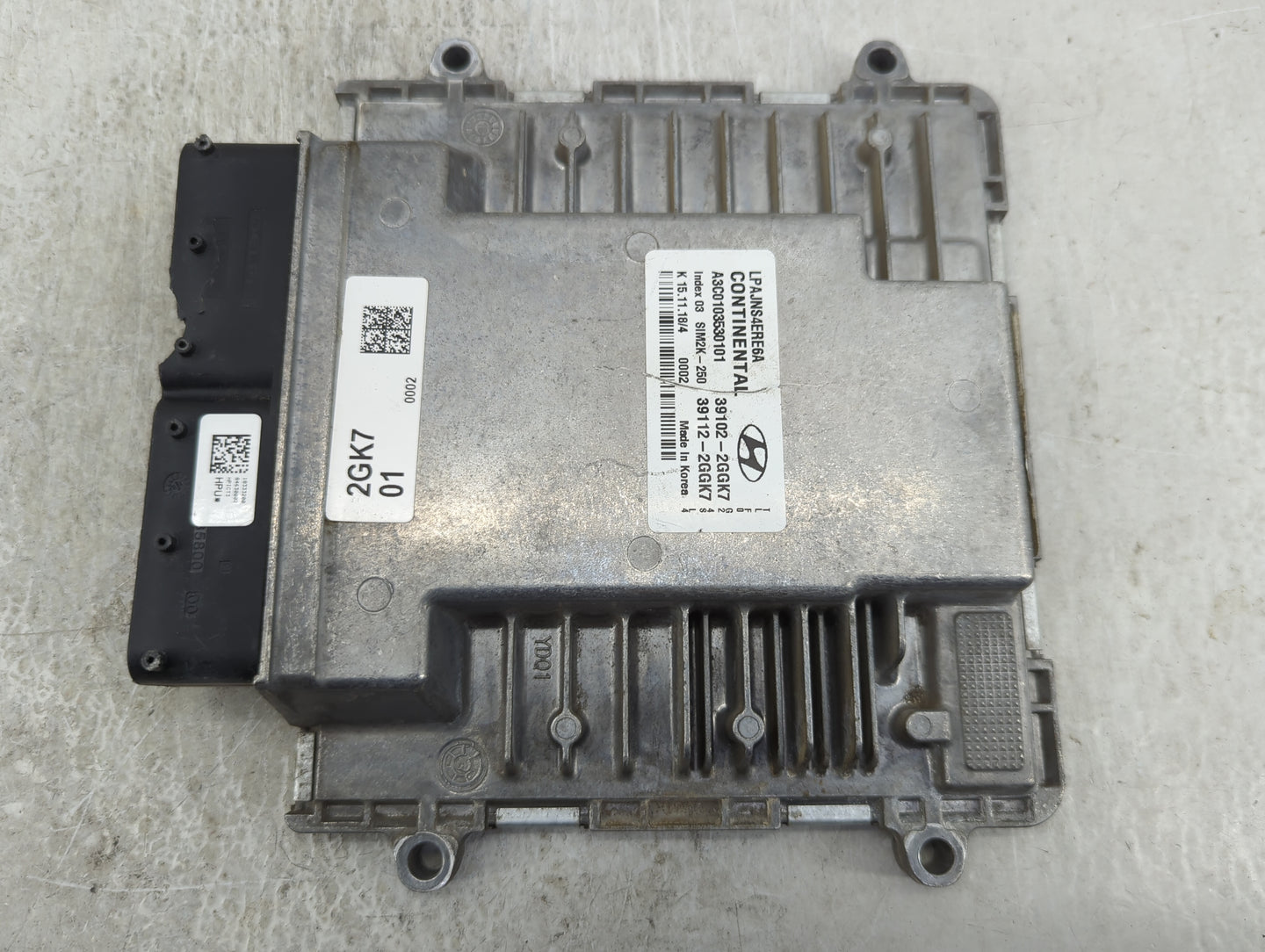 2018-2019 Hyundai Sonata PCM Engine Control Computer ECU ECM PCU OEM P/N:39102-2GK7 39112-2GK7, A3C0103530101 Fits Fits 2018