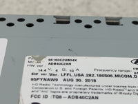 2018-2019 Hyundai Sonata Radio AM FM Cd Player Receiver Replacement P/N:96160C2UB04X Fits Fits 2018 2019 OEM Used Auto Parts