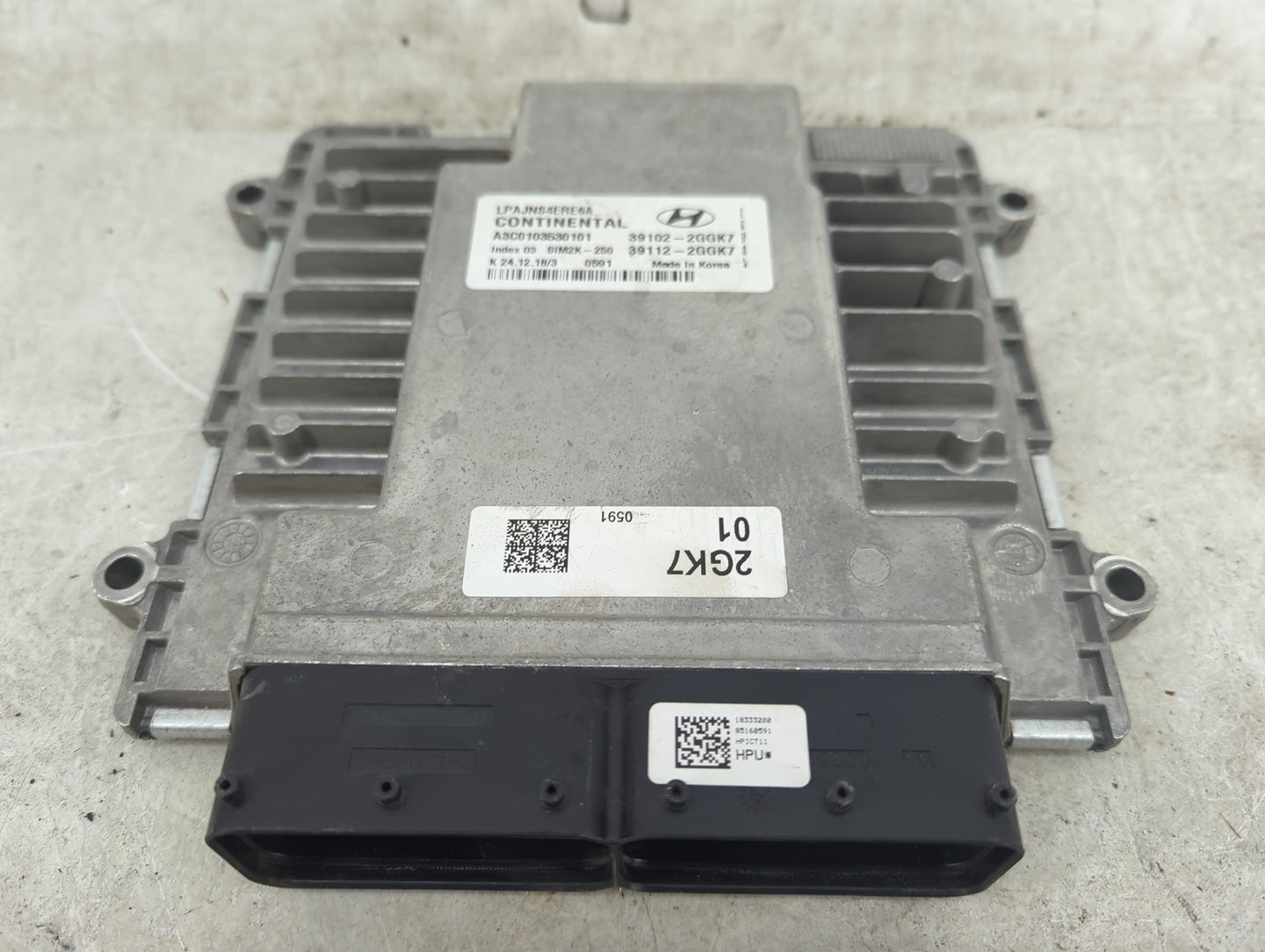 2018-2019 Hyundai Sonata PCM Engine Control Computer ECU ECM PCU OEM P/N:39112-2GGK7 39102-2GGK7 Fits Fits 2018 2019 OEM Use