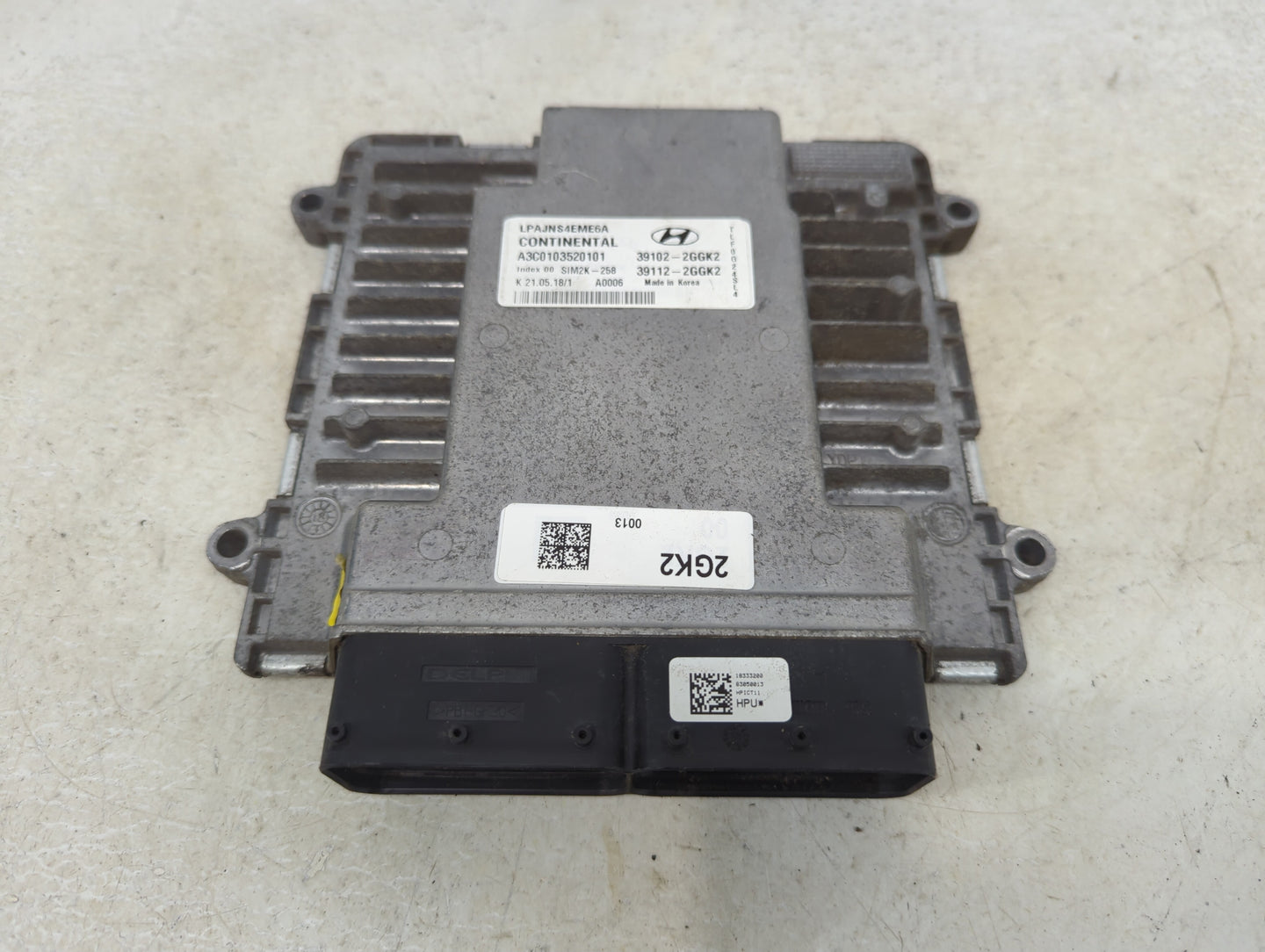 2018-2019 Hyundai Sonata PCM Engine Control Computer ECU ECM PCU OEM P/N:39112-2GGK2 39102-2GGK2 Fits Fits 2018 2019 OEM Use