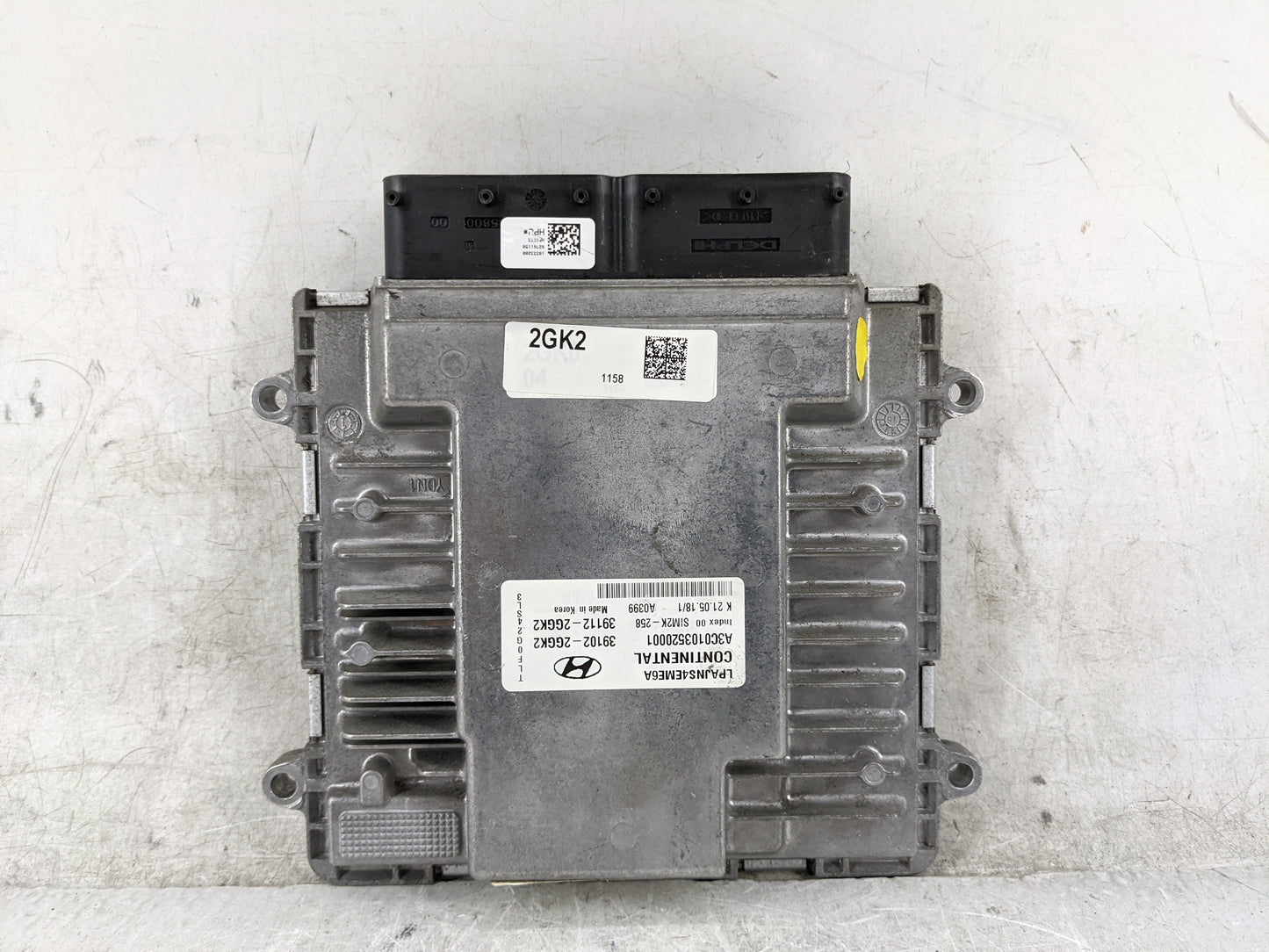 2018-2019 Hyundai Sonata PCM Engine Control Computer ECU ECM PCU OEM P/N:39102-2GGK2 39112-2GGK2 Fits Fits 2018 2019 OEM Use