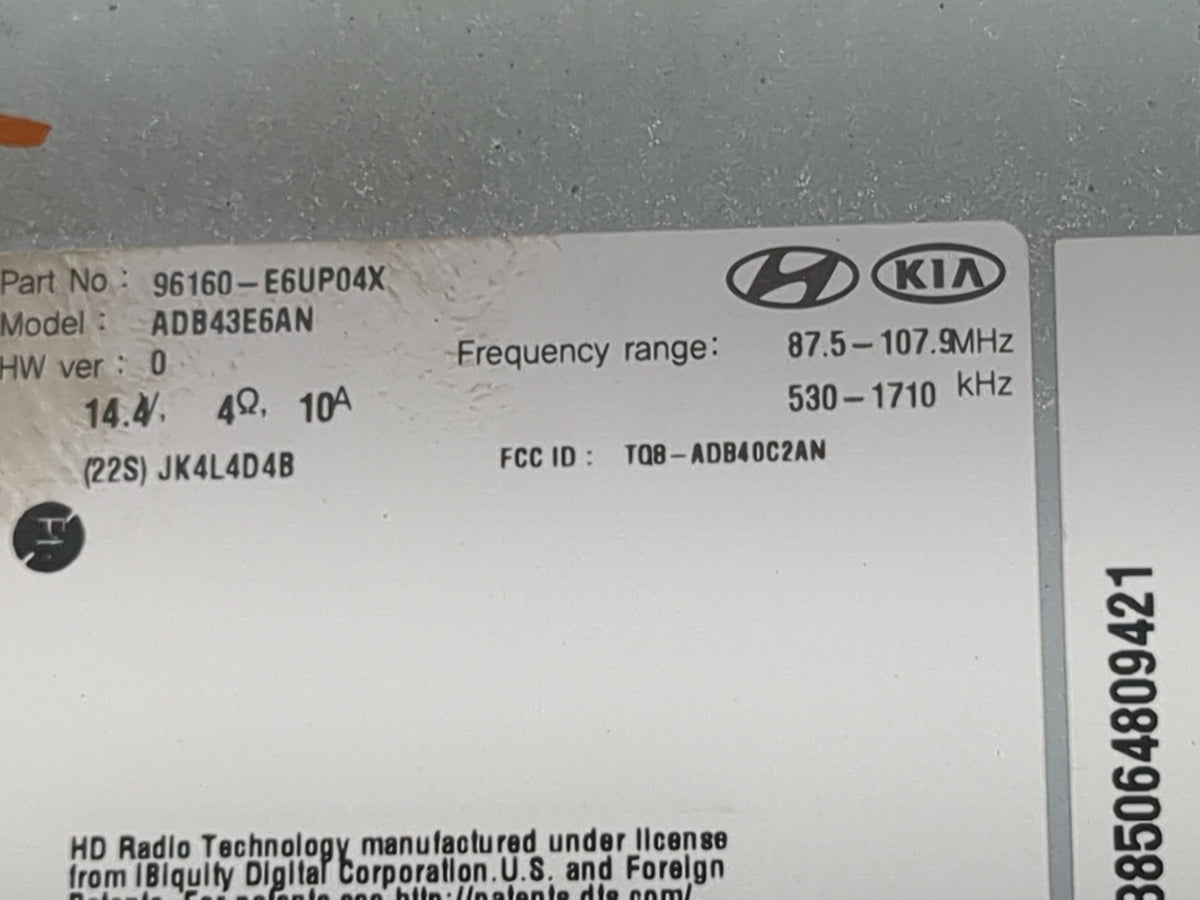 2019 Hyundai Sonata Information Radio Display Screen 1471290 - Oemusedautoparts1.com