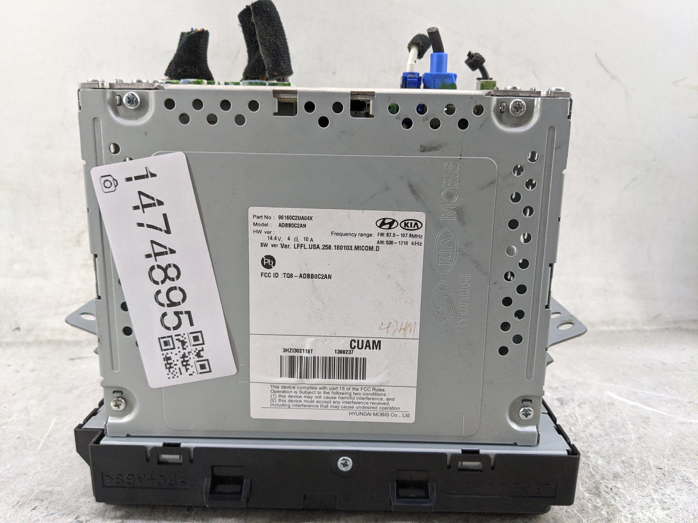 2019 Hyundai Sonata Information Display Screen 1474895 - Oemusedautoparts1.com