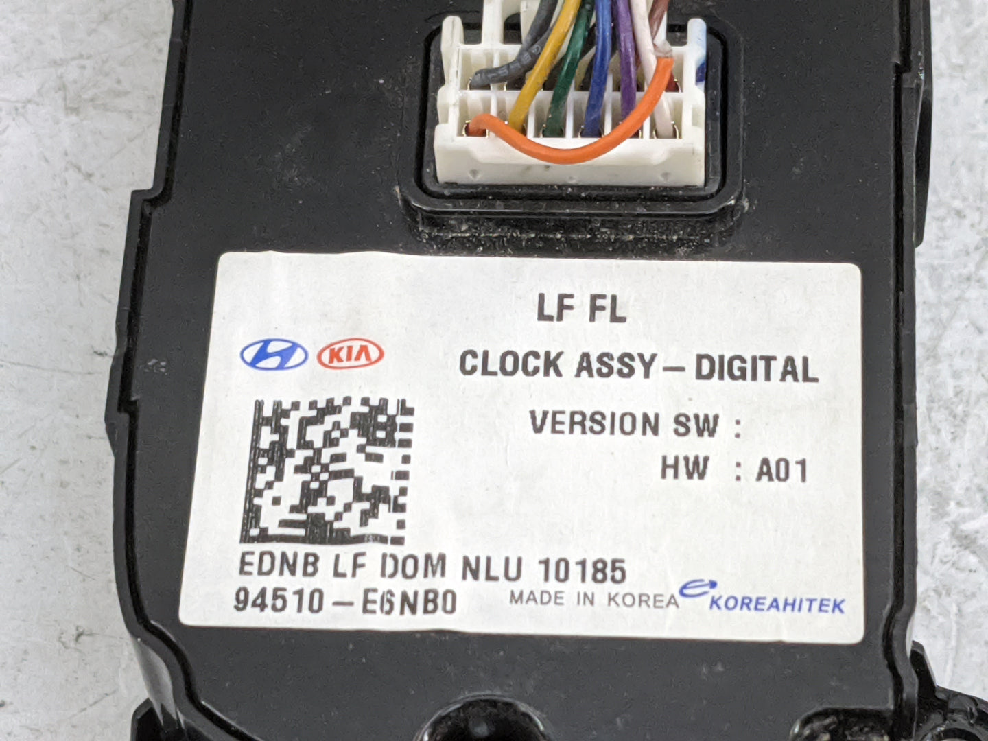 2019 Hyundai Sonata Digitial Dash Clock - Oemusedautoparts1.com
