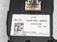 2019 Hyundai Sonata Digitial Dash Clock - Oemusedautoparts1.com