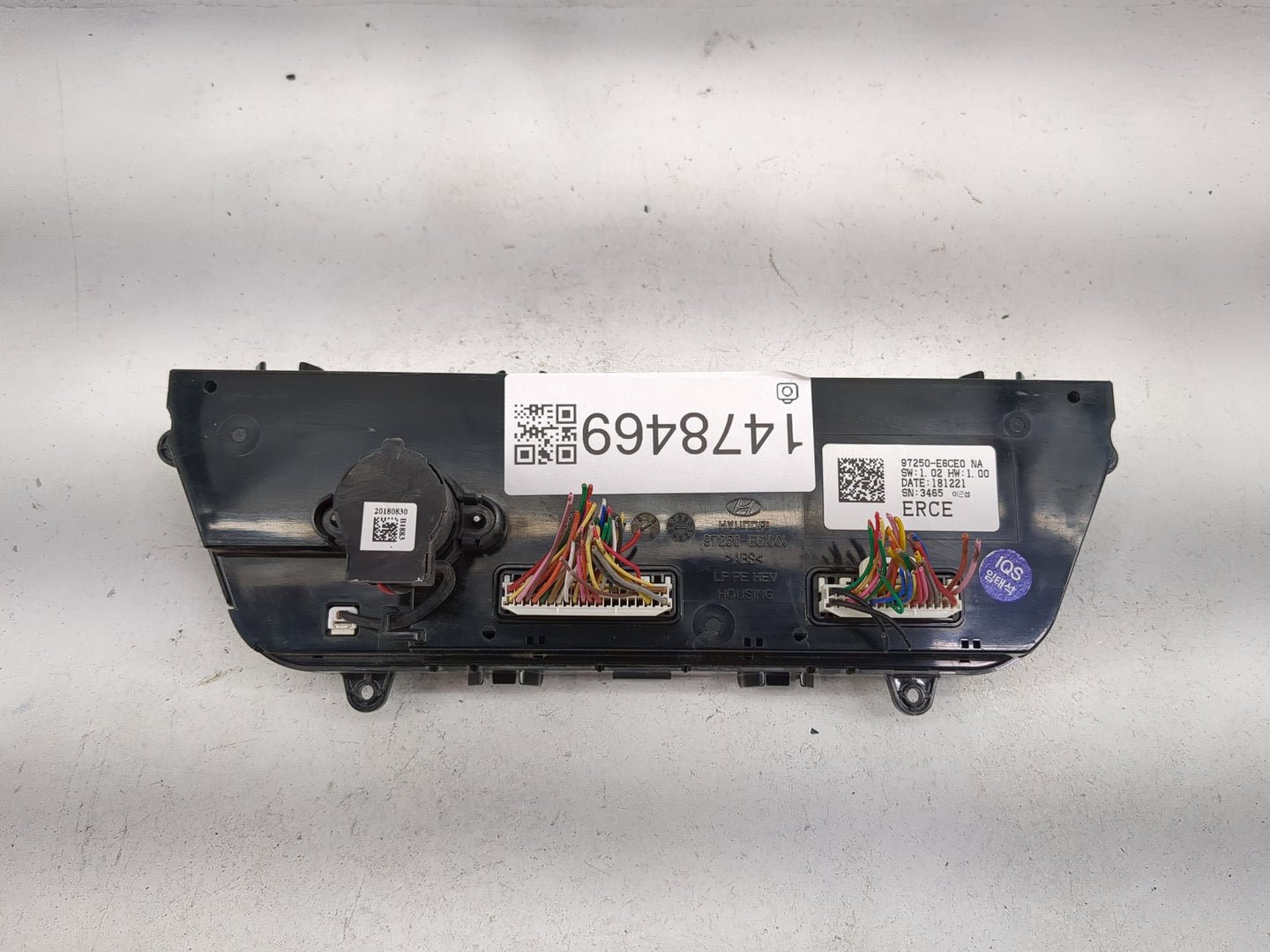 2018-2019 Hyundai Sonata Climate Control Module Temperature AC/Heater Replacement P/N:97250-E6CE0 Fits Fits 2018 2019 OEM Us