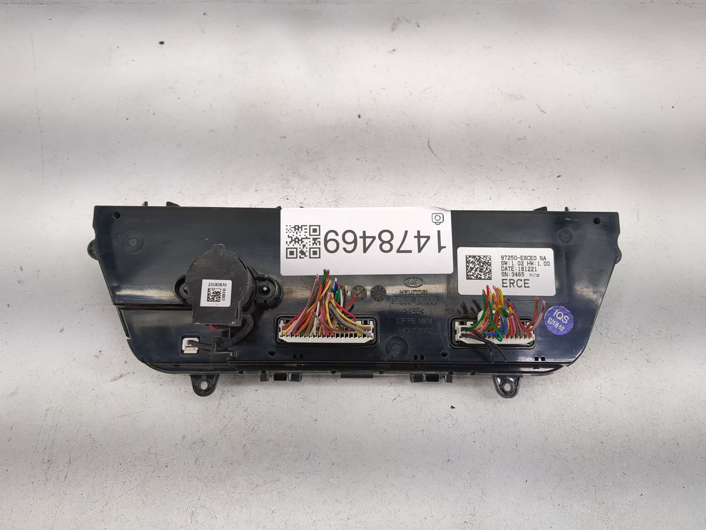 2018-2019 Hyundai Sonata Climate Control Module Temperature AC/Heater Replacement P/N:97250-E6CE0 Fits Fits 2018 2019 OEM Us