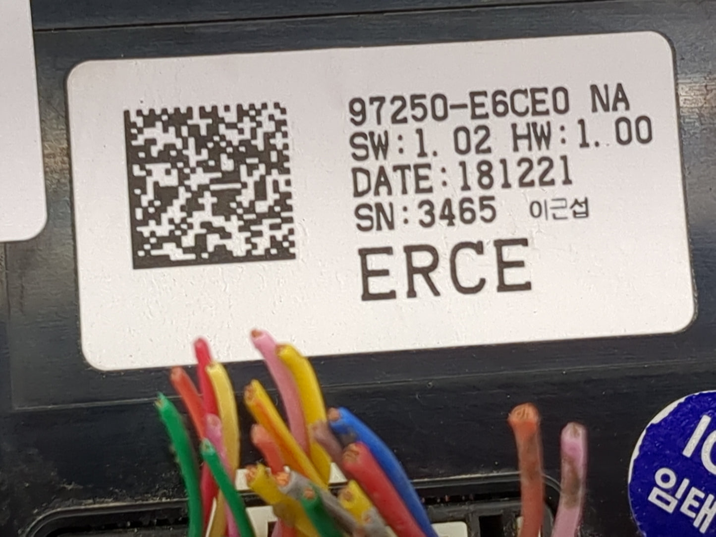 2018-2019 Hyundai Sonata Climate Control Module Temperature AC/Heater Replacement P/N:97250-E6CE0 Fits Fits 2018 2019 OEM Us