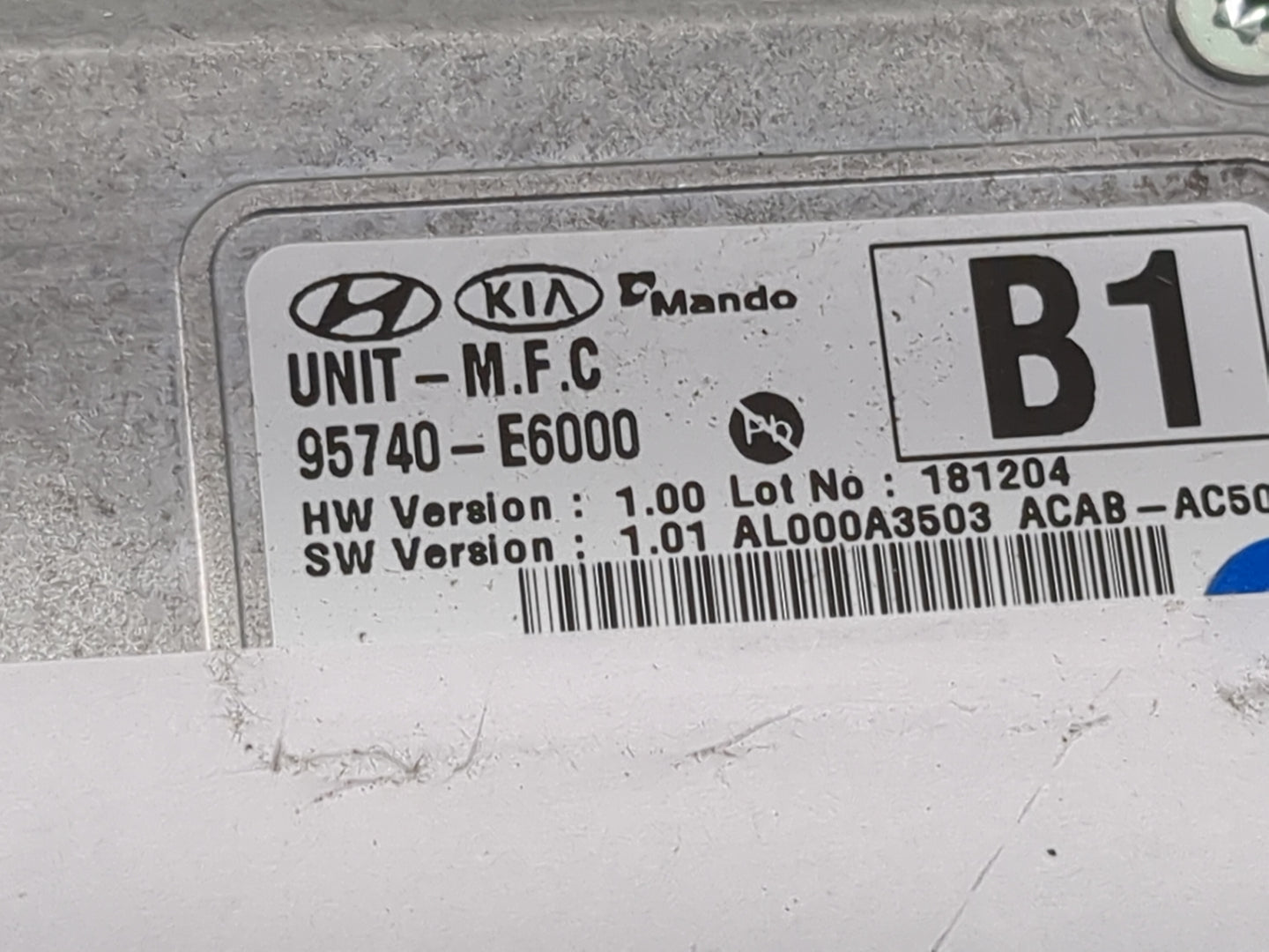 2019 Hyundai Sonata Driver Assist Control Module 95740-e6000 - Oemusedautoparts1.com