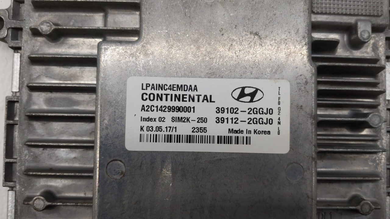 2018-2019 Hyundai Sonata PCM Engine Control Computer ECU ECM PCU OEM P/N:39102-2GGK2 39112-2GGK2 Fits Fits 2018 2019 OEM Use