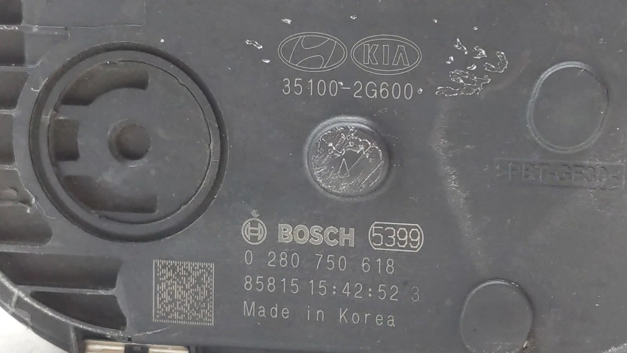 2015-2019 Hyundai Sonata Throttle Body P/N:0 280 750 618 35100-2G600 Fits Fits 2015 2016 2017 2018 2019 OEM Used Auto Parts 