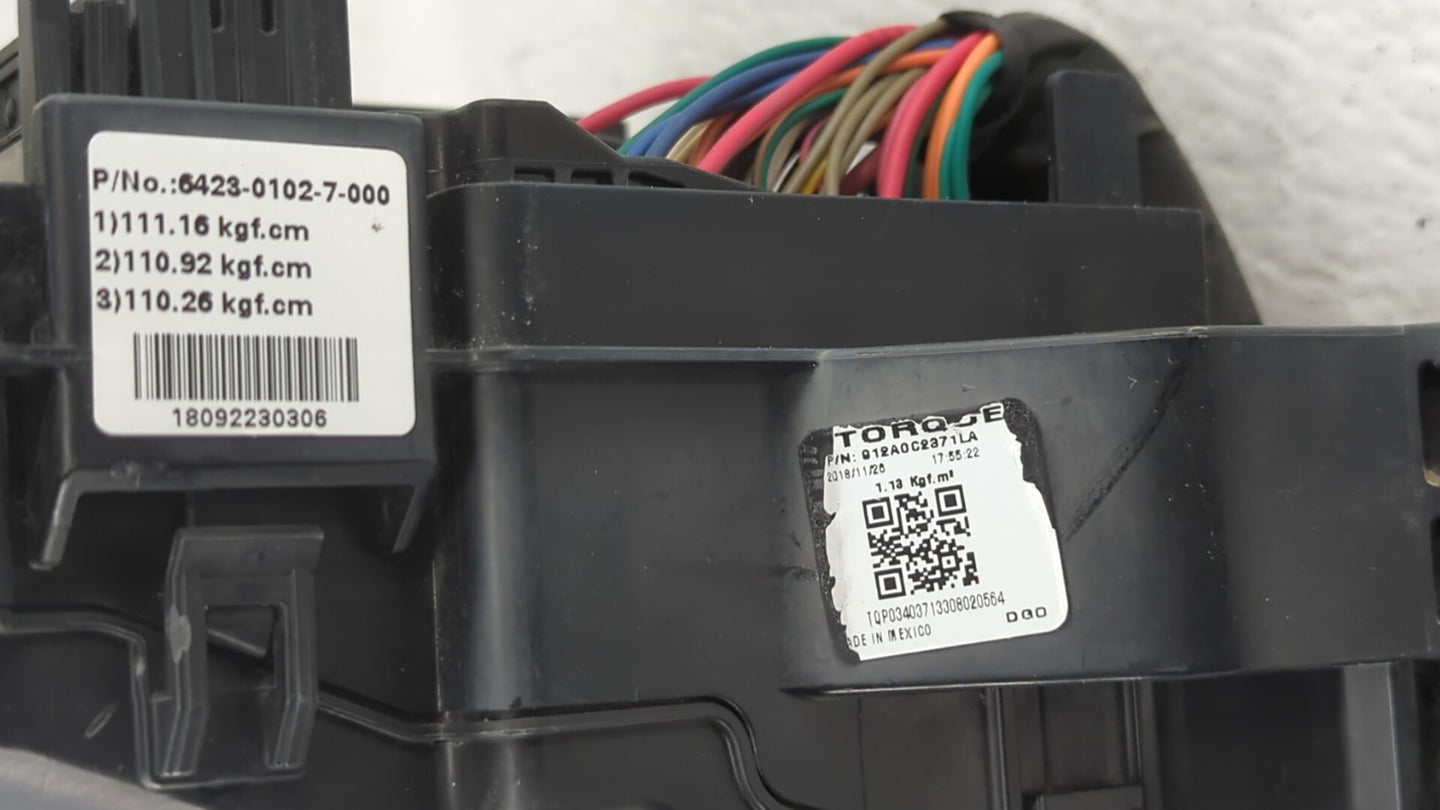 2018-2019 Hyundai Sonata Fusebox Fuse Box Panel Relay Module P/N:6423-0102-7-000 912A0-C2371LA Fits Fits 2018 2019 OEM Used 