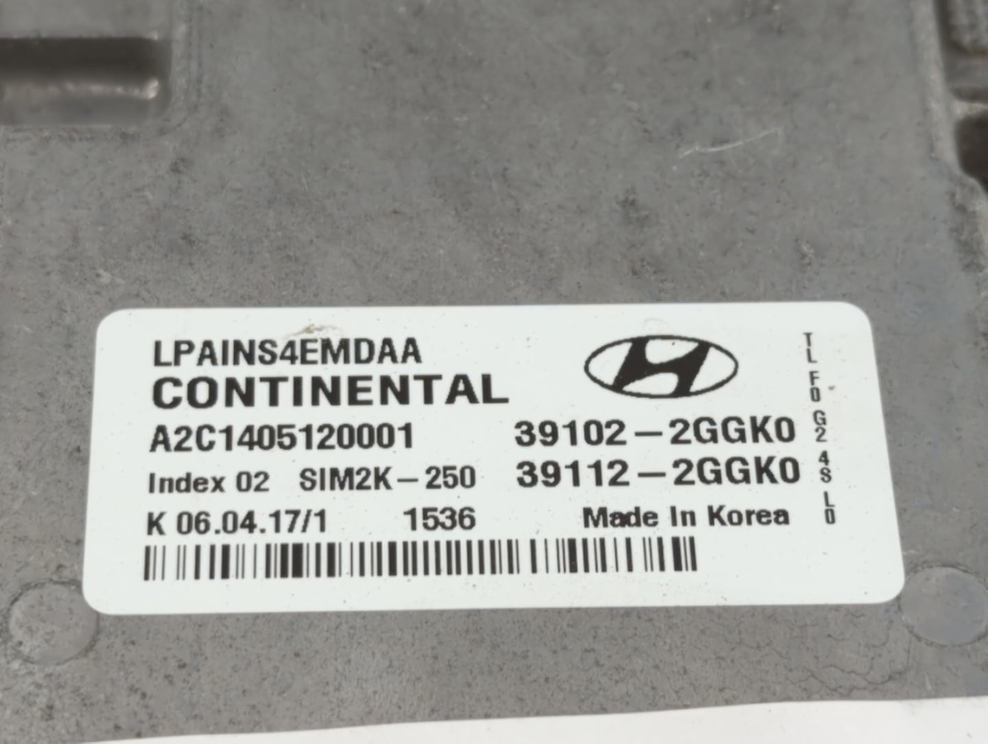 2018-2019 Hyundai Sonata PCM Engine Control Computer ECU ECM PCU OEM P/N:39102-2GGK2 39112-2GGK2, 39102-2GGJ0 Fits Fits 2018