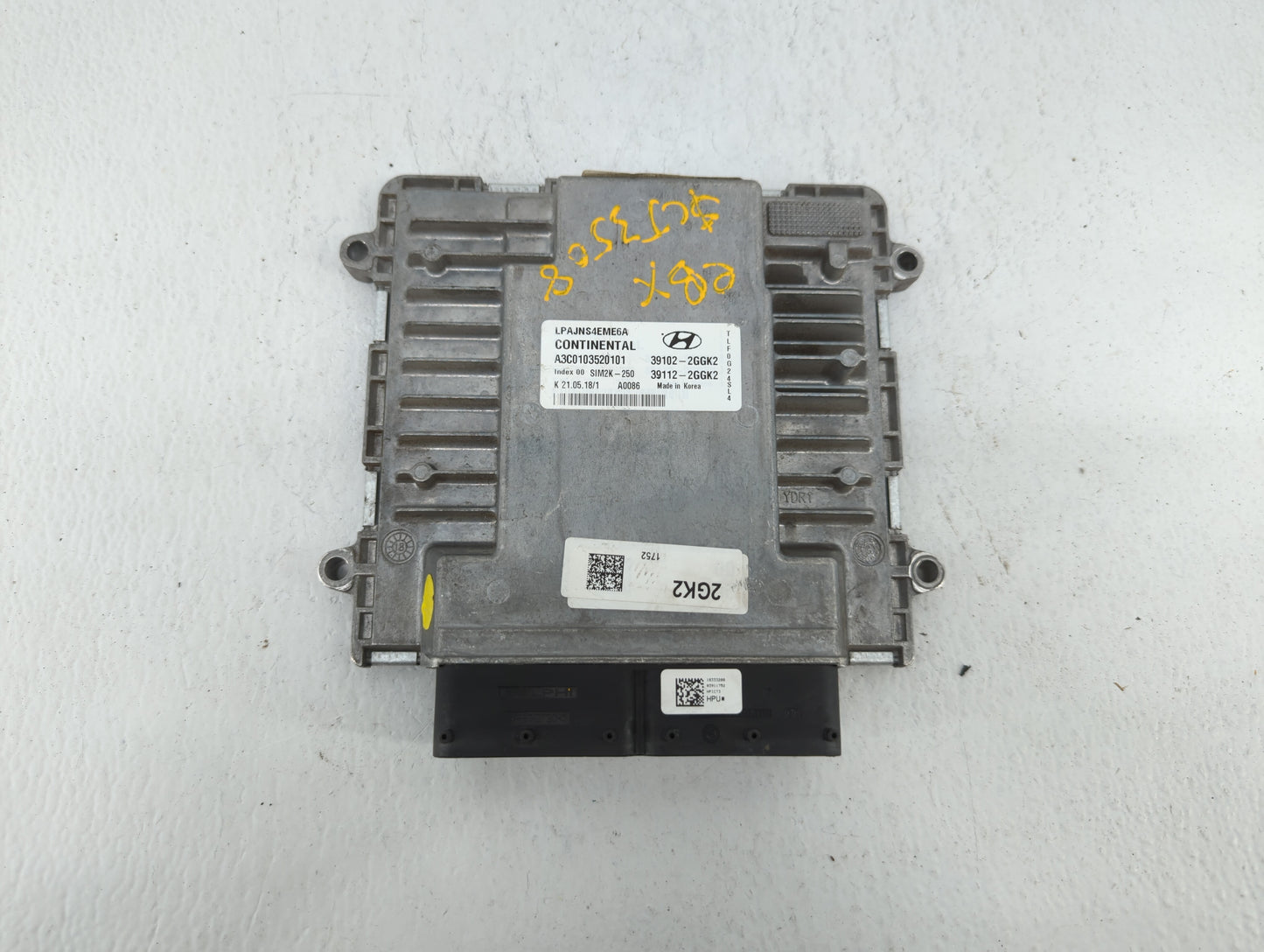 2018-2019 Hyundai Sonata PCM Engine Control Computer ECU ECM PCU OEM P/N:39102-2GGK2 39112-2GGK2, 39102-2GGJ0 Fits Fits 2018