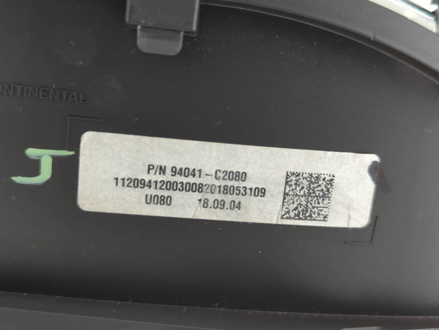 2019 Hyundai Sonata Instrument Cluster Speedometer Gauges P/N:94041-C2080 Fits OEM Used Auto Parts - Oemusedautoparts1.com