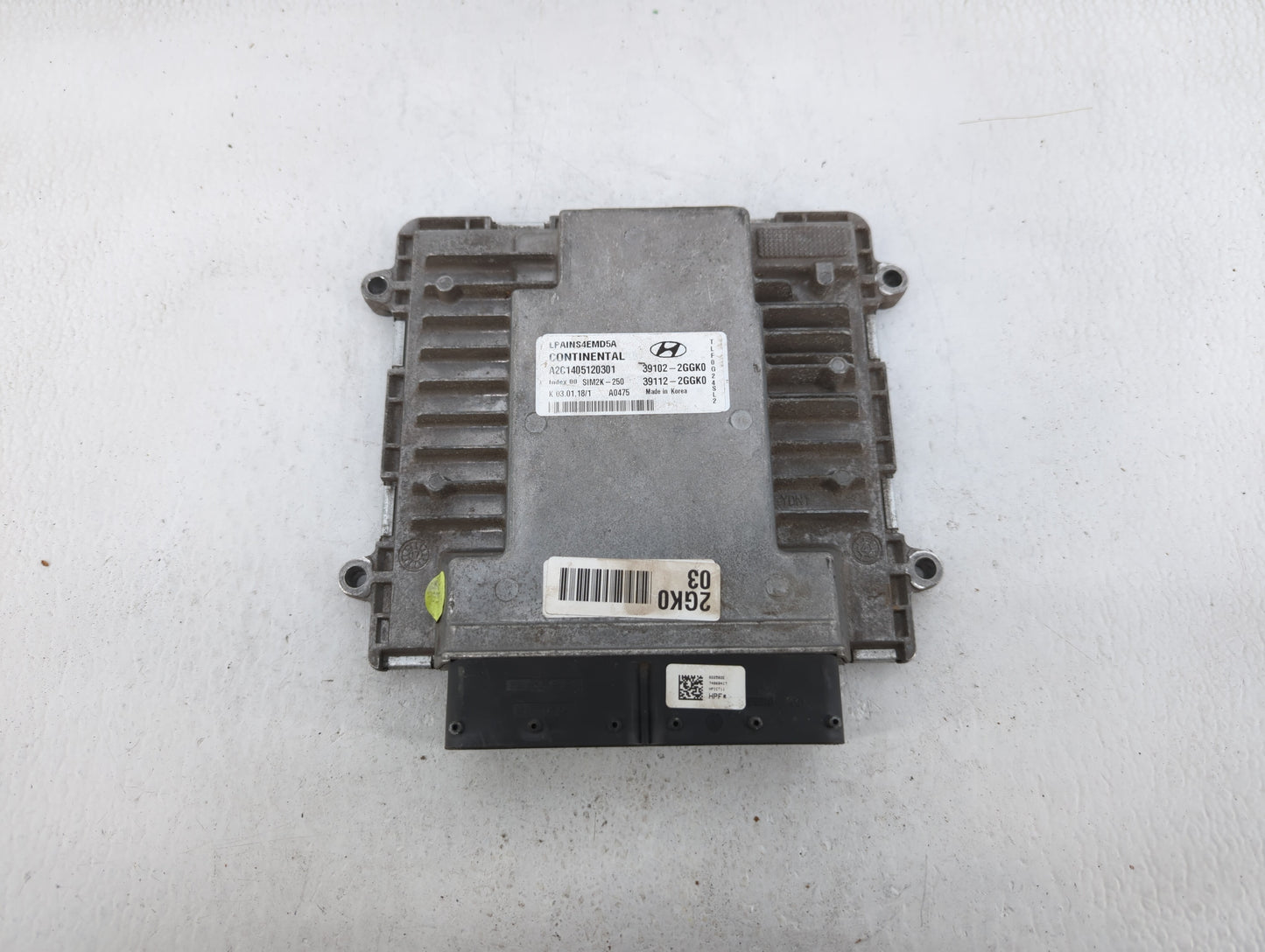 2018-2019 Hyundai Sonata PCM Engine Control Computer ECU ECM PCU OEM P/N:39112-2GGK5 39102-2GGK5, 39102-2GGK2 Fits Fits 2018