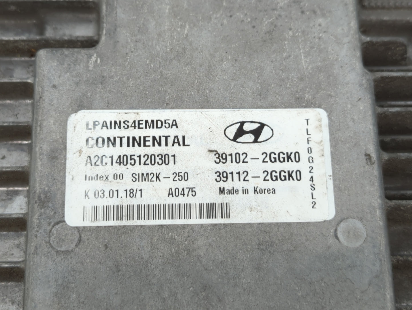2018-2019 Hyundai Sonata PCM Engine Control Computer ECU ECM PCU OEM P/N:39112-2GGK5 39102-2GGK5, 39102-2GGK2 Fits Fits 2018